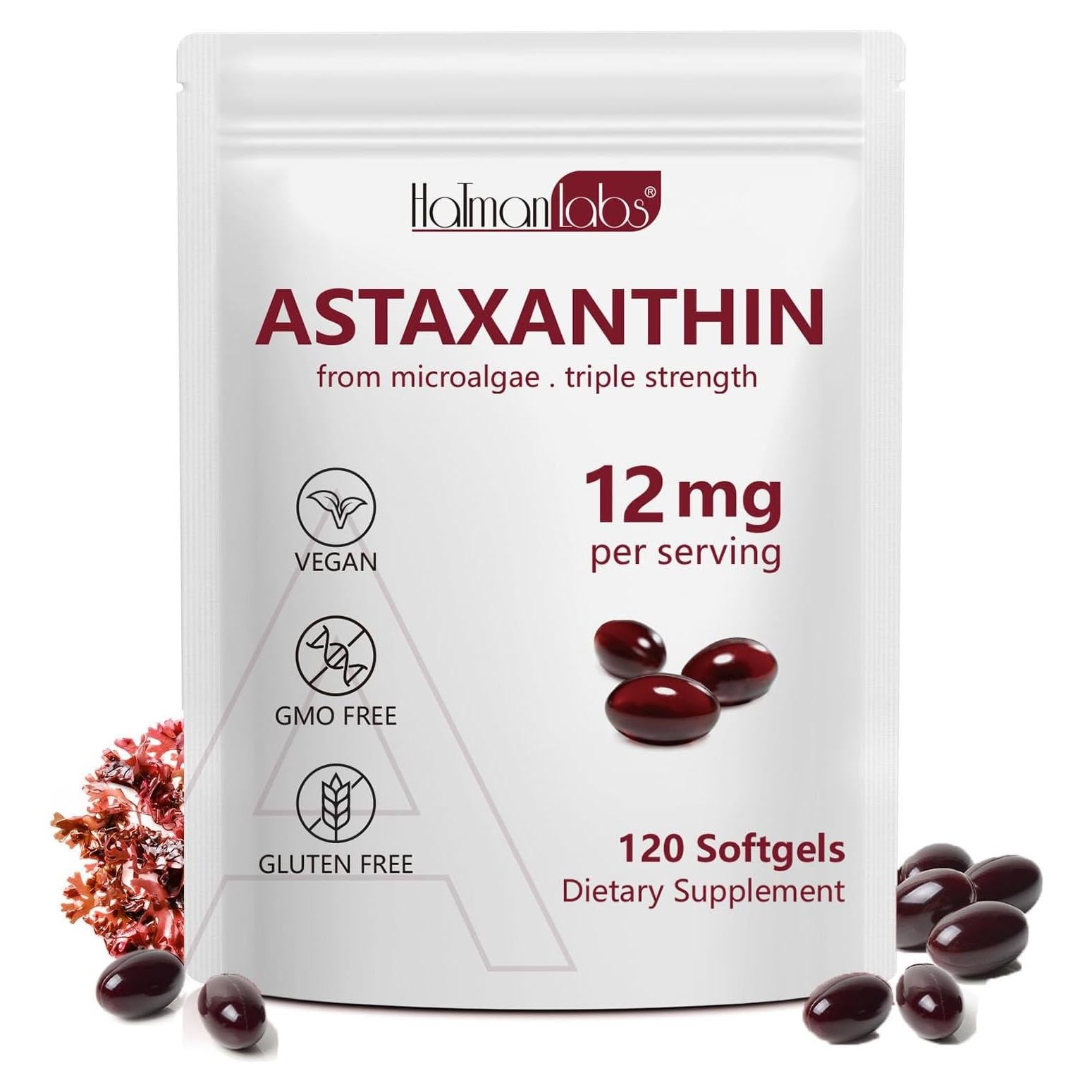 Astaxantina 12mg 120 Gelatinas Blandas Daiasns - Antioxidante Vegano