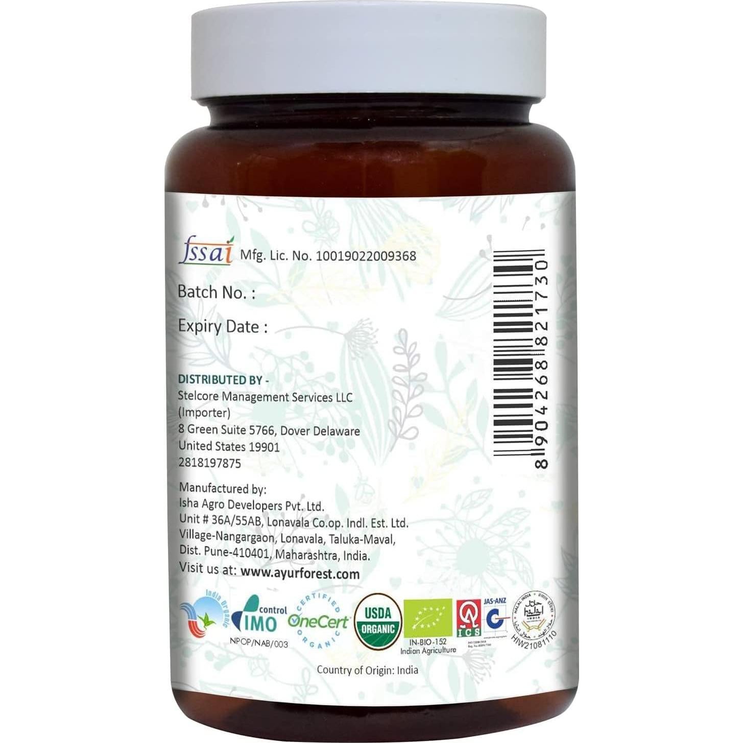 Tabletas de Pasto de Trigo AyurForest 120 Unidades 500 mg