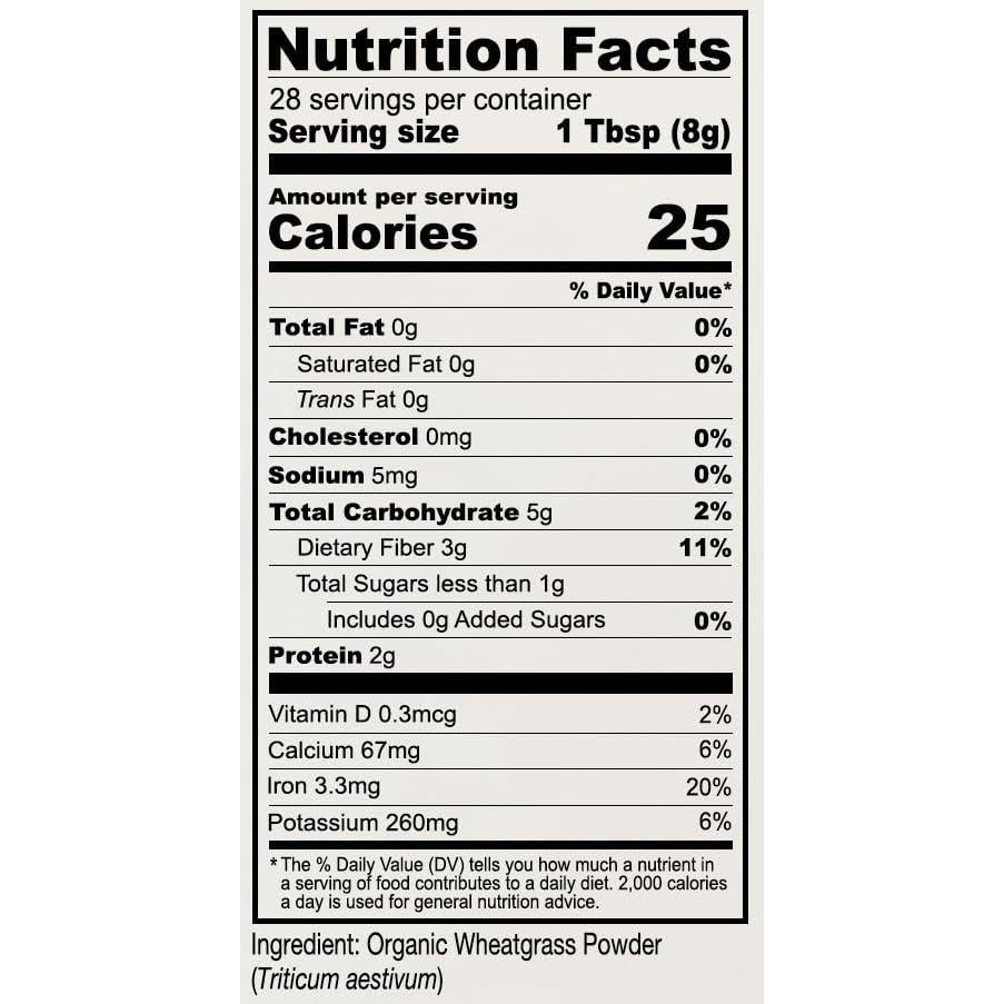 Polvo de pasto de trigo orgánico Anthony's 227 g sin gluten