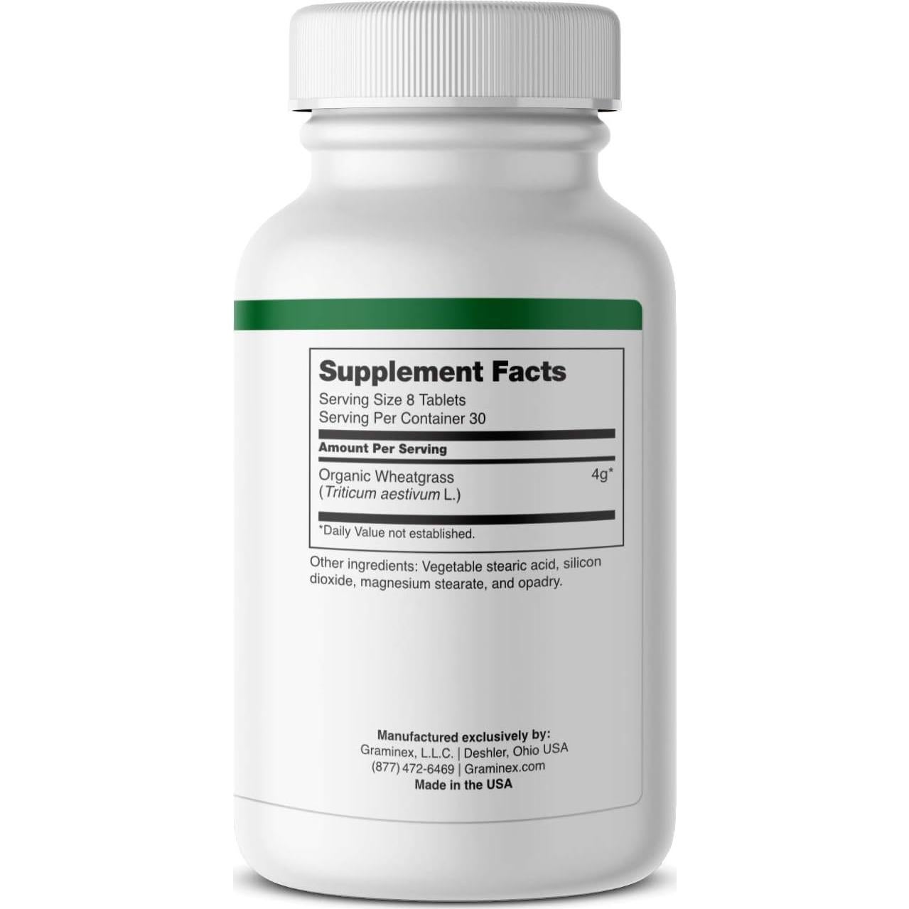 Tabletas de pasto de trigo Graminex 240 unidades - Suplemento natural