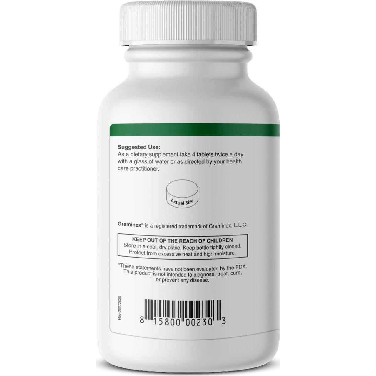 Tabletas de pasto de trigo Graminex 240 unidades - Suplemento natural