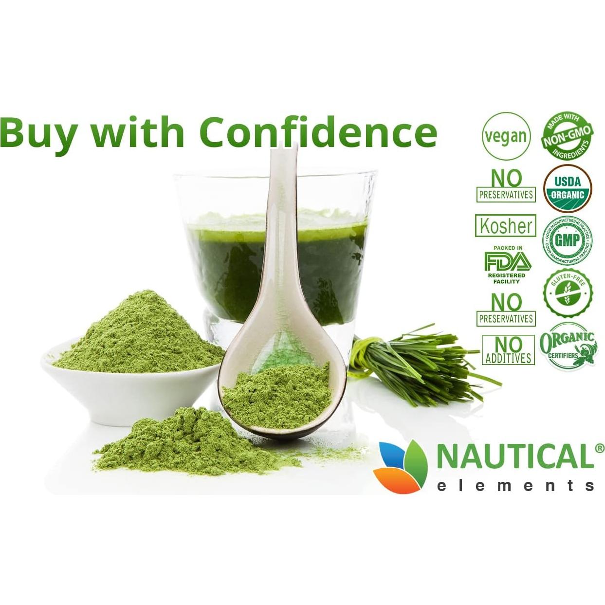 Polvo de pasto de trigo orgánico Sonoran Nutra 198g