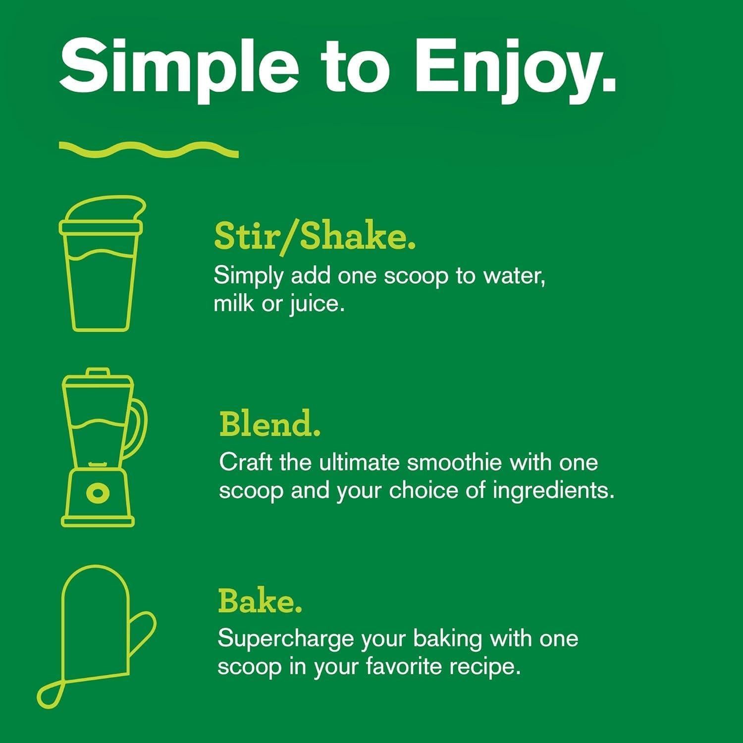 Polvo de Pasto de Trigo Amazing Grass 30 Porciones Orgánico