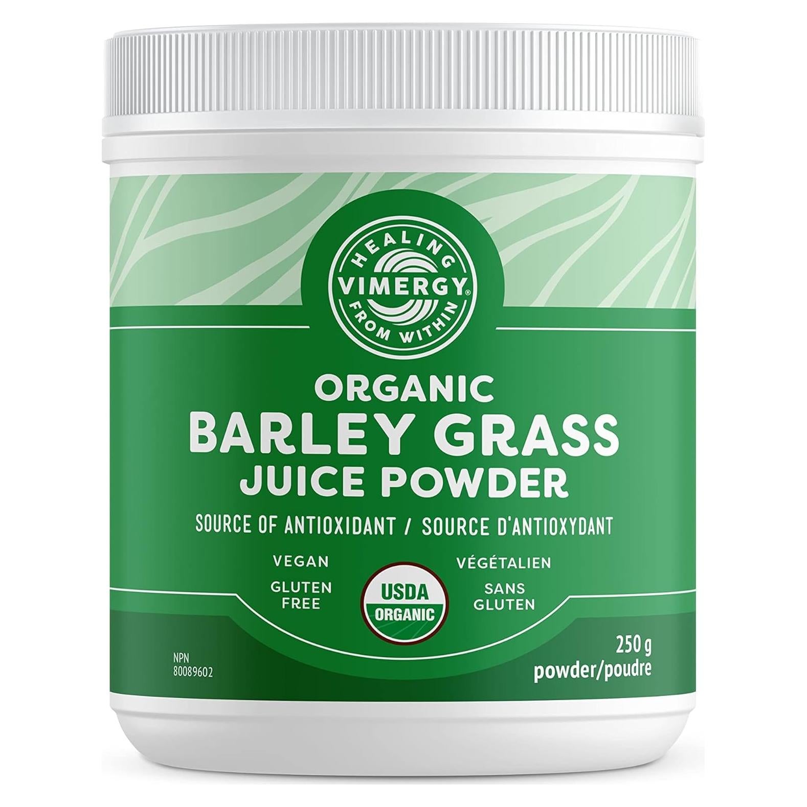 Vimergy Polvo de Jugo de Césped de Cebada Orgánico 250g