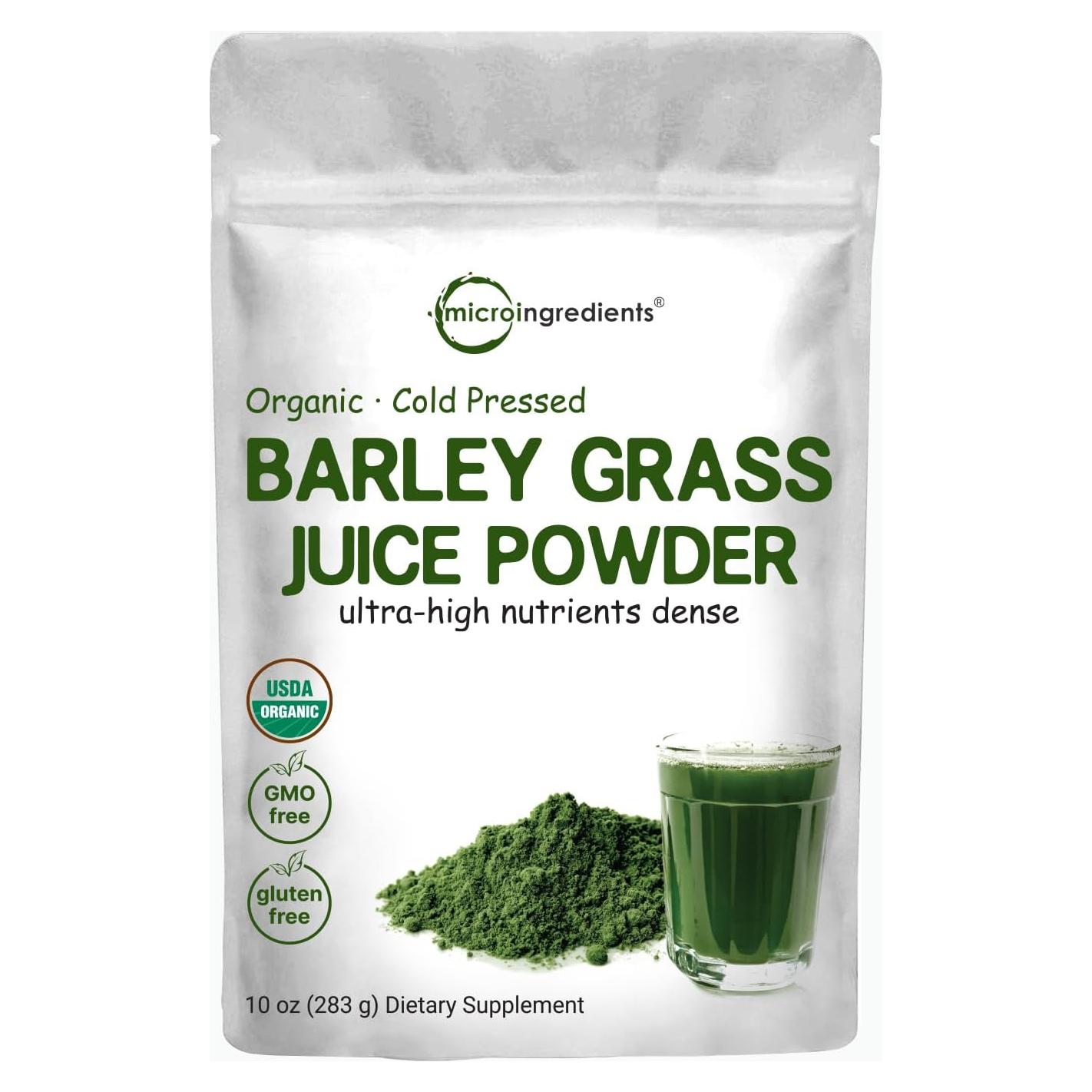 Polvo de Jugo de Césped de Cebada Orgánico Micro Ingredients 283g