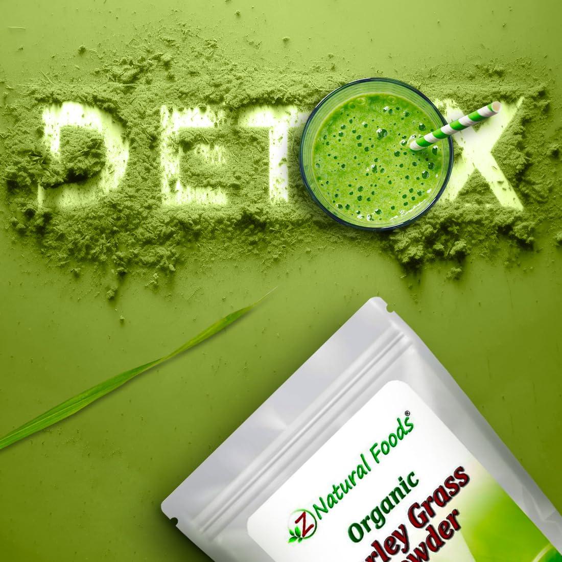 Polvo de Césped de Cebada Orgánico Z Natural Foods 453.6g