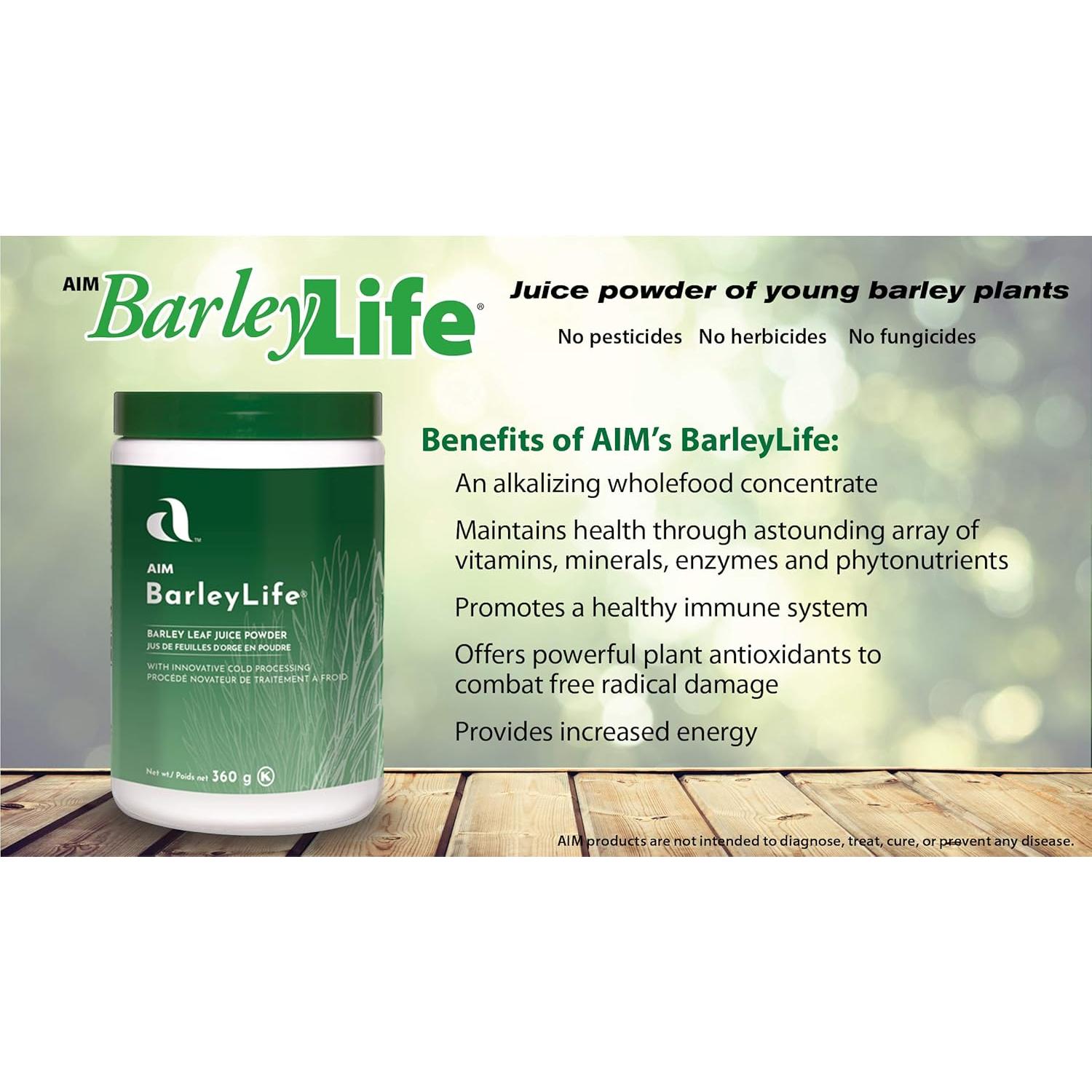 Polvo de Césped de Cebada AIM BarleyLife 360 g