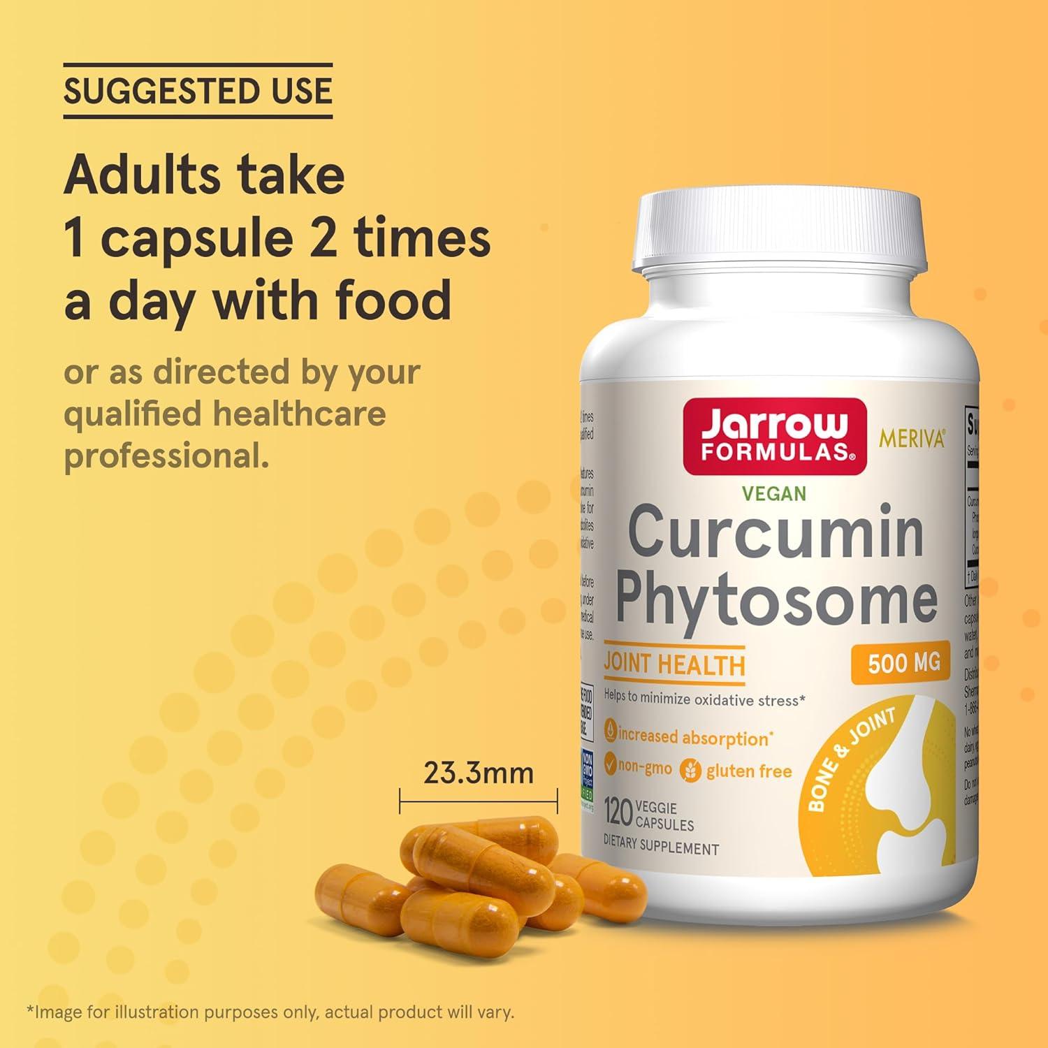 Suplemento Articular Jarrow Formulas Curcumin 500 mg - 120 Cápsulas