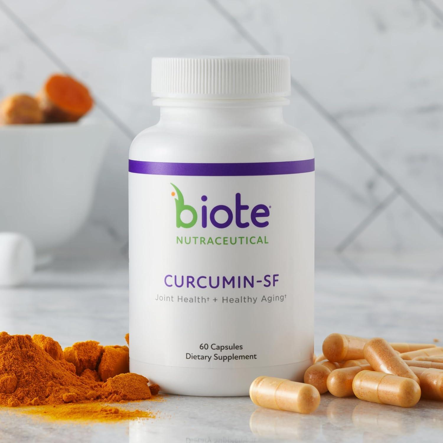 Suplemento de Curcumina SF BioTE - 60 Cápsulas Antioxidantes