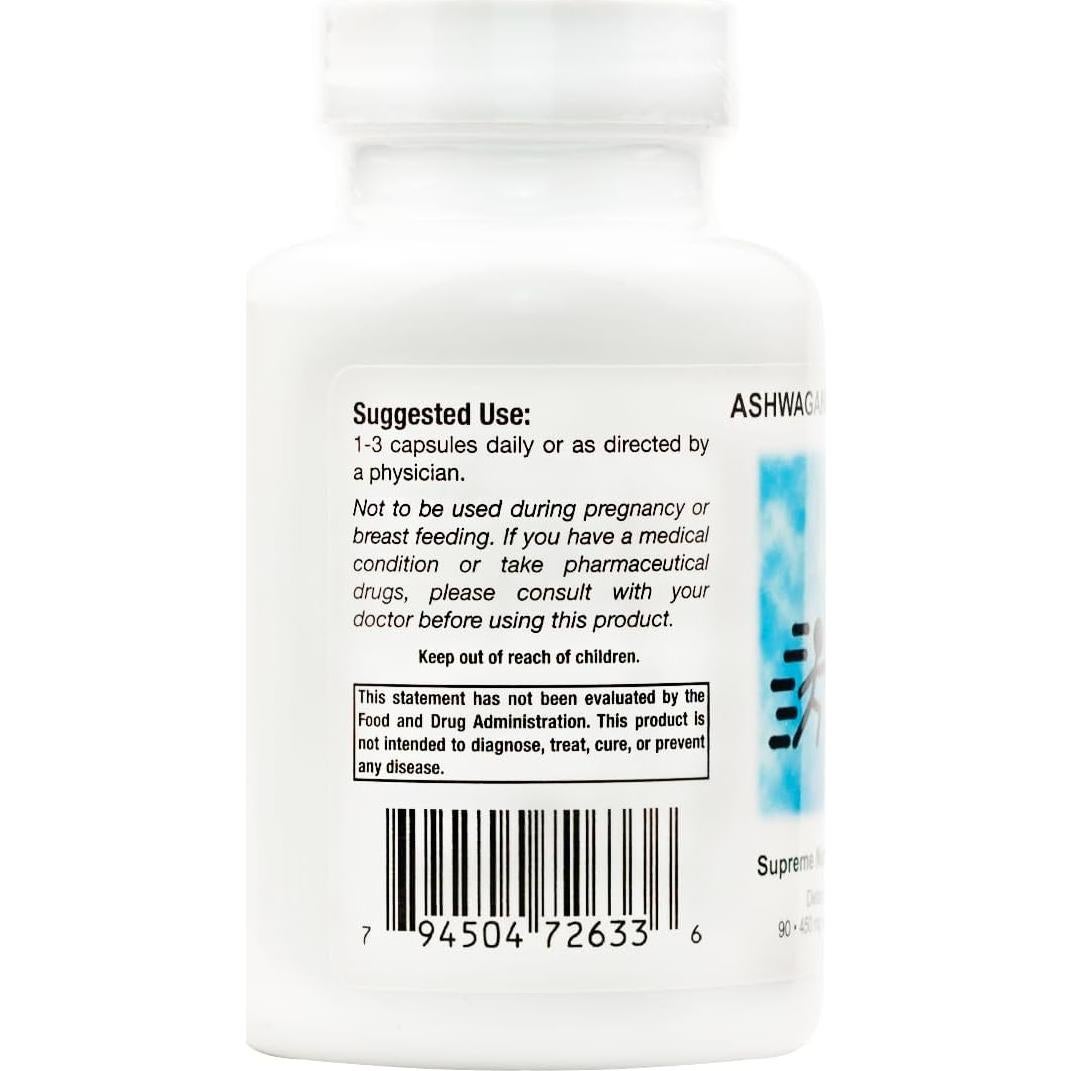 Cápsulas Vegetarianas de Ashwagandha Suprema 90 Unidades