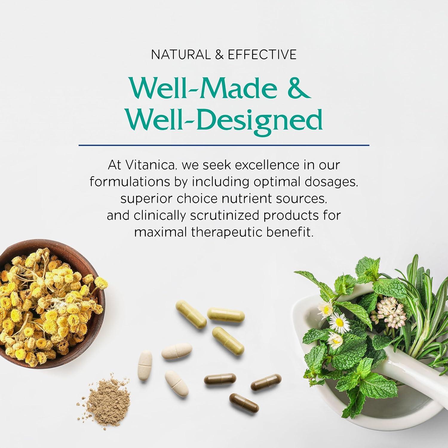 Extracto de Rhodiola Rosea Vitanica 200mg - 60 Cápsulas Veganas