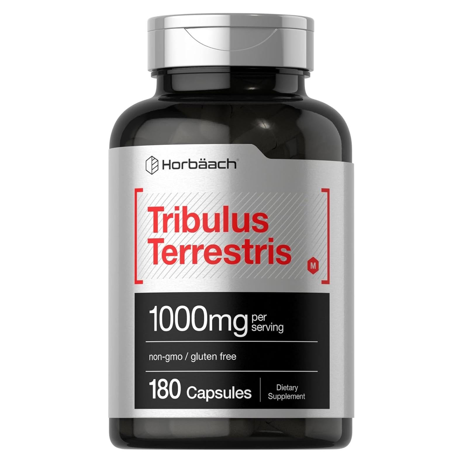 Suplemento Tribulus Terrestris Horbaach 1000mg 180 Cápsulas