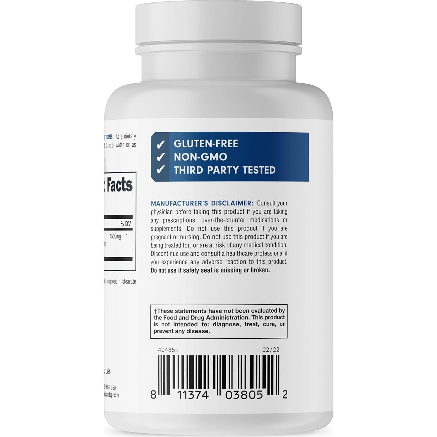 Suplemento Tribulus 1500mg Bucked Up - 180 Cápsulas
