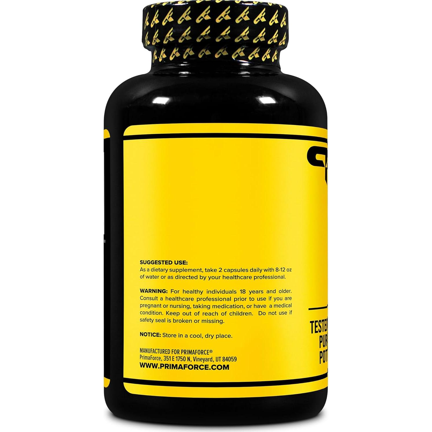 Cápsulas de Tribulus Terrestris PrimaForce 180 Cápsulas 1500mg