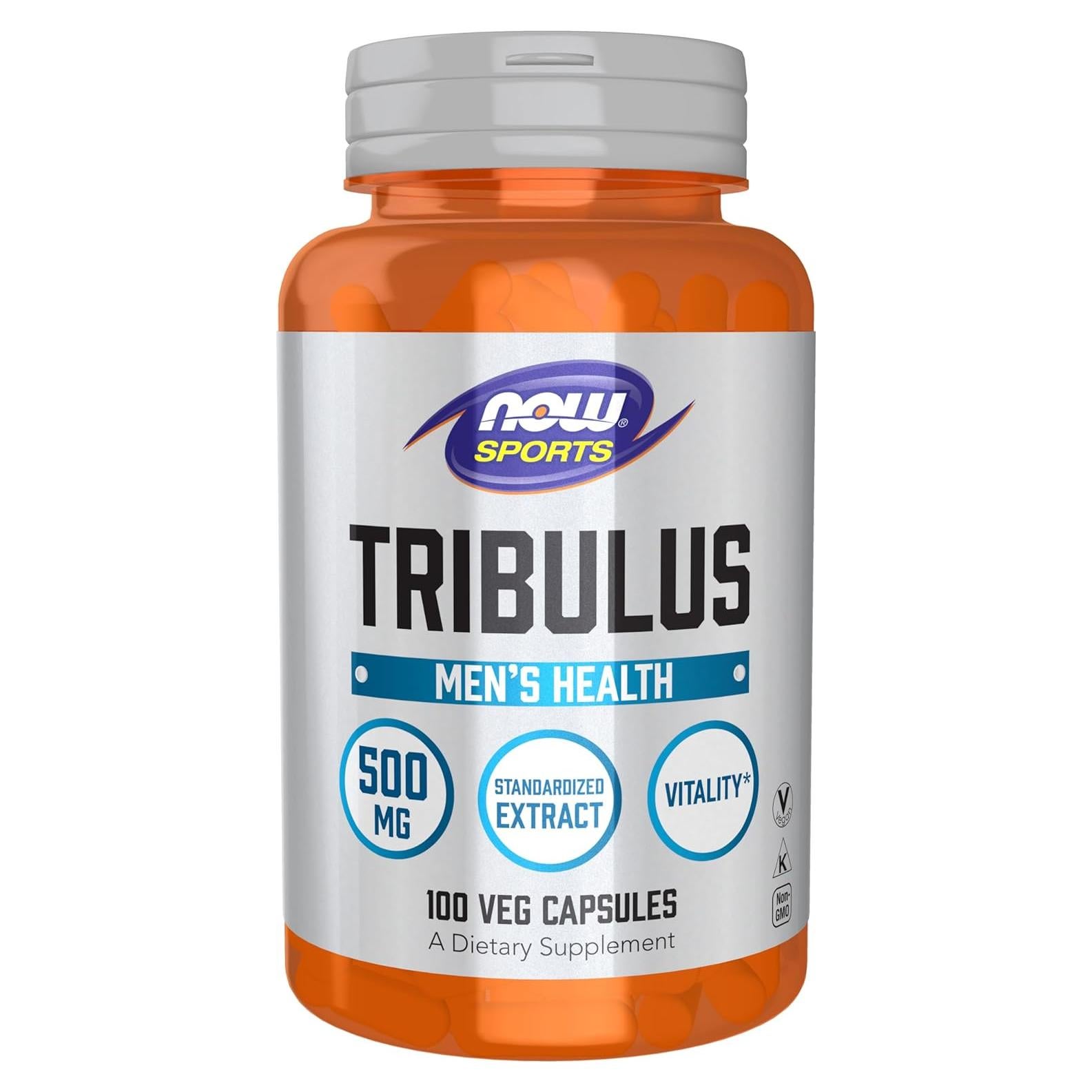 Suplemento Tribulus NOW Foods 500 mg 100 Cápsulas Veganas