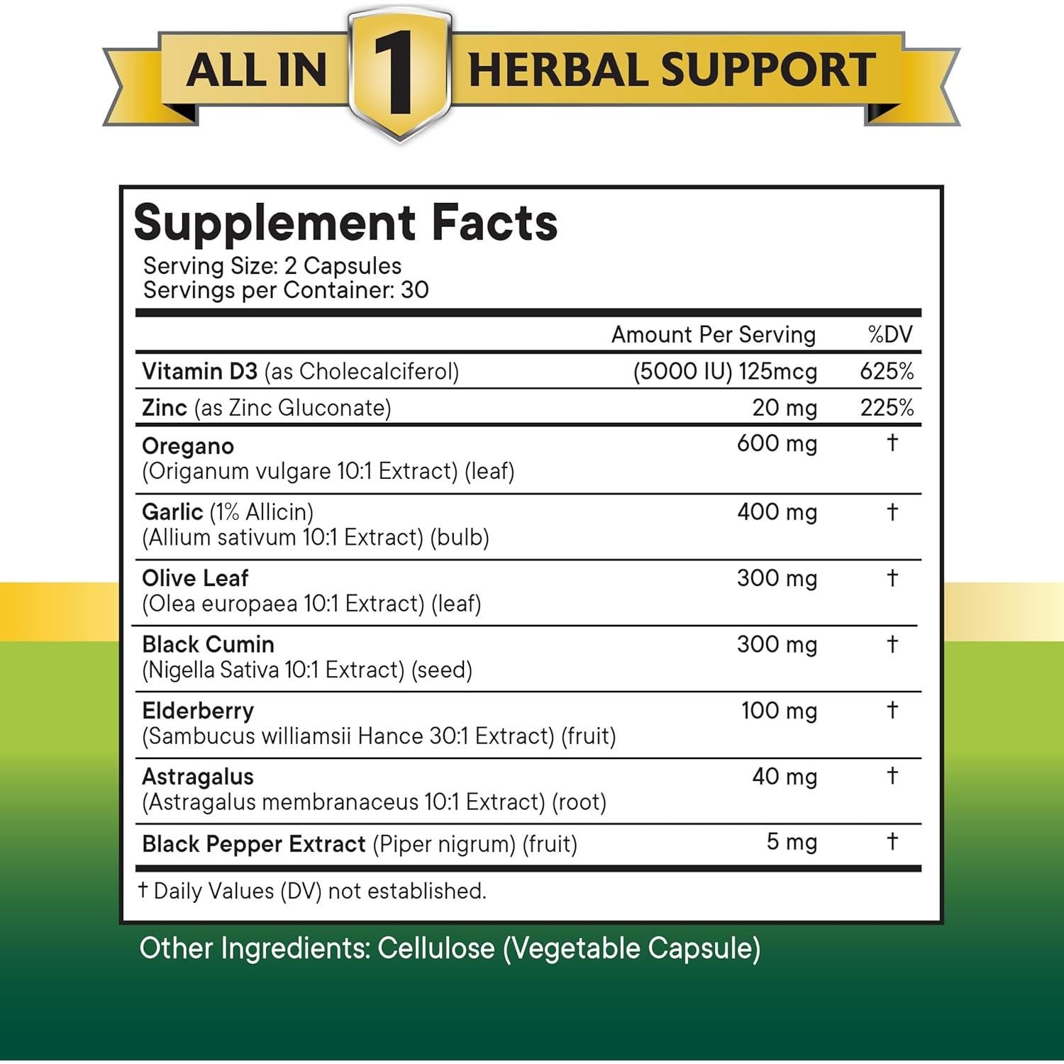 Suplemento New Age Aceite de Orégano y Ajo 180 Cápsulas