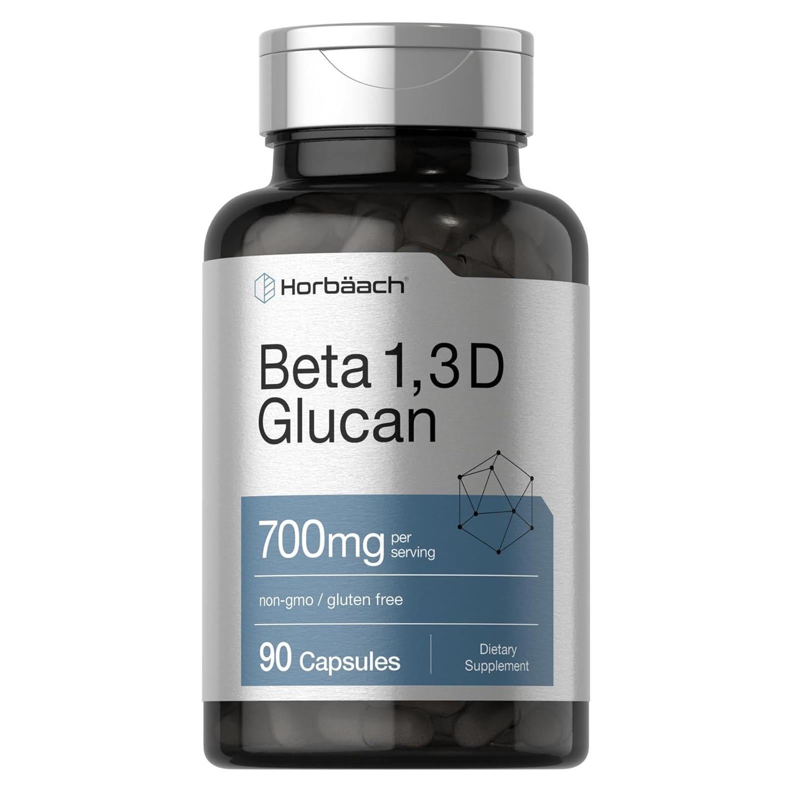 Suplemento Beta Glucano Horbaach 700 mg 90 Cápsulas Sin OGM