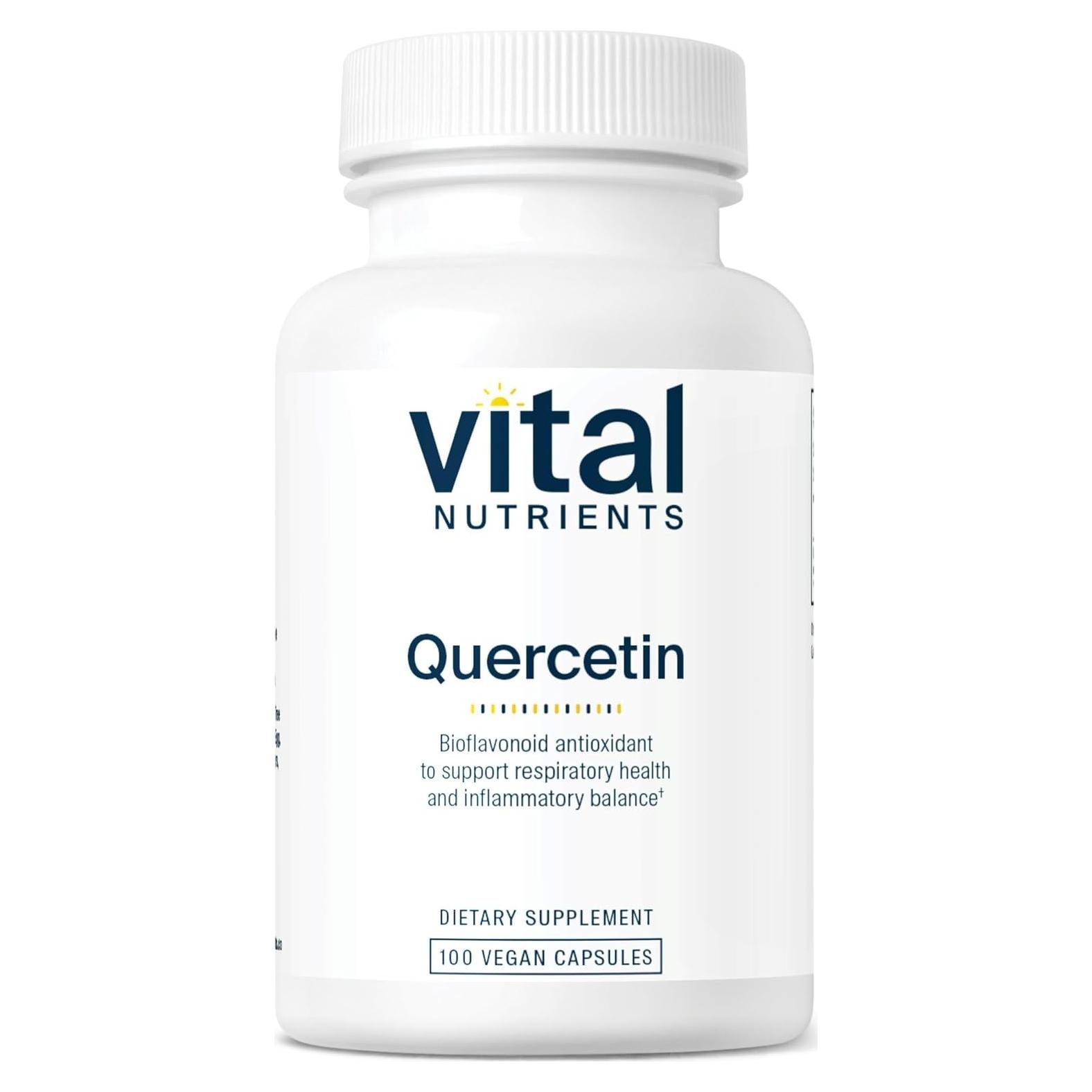 Suplemento Vegano Quercetina Vital Nutrients 500mg 100 Cápsulas