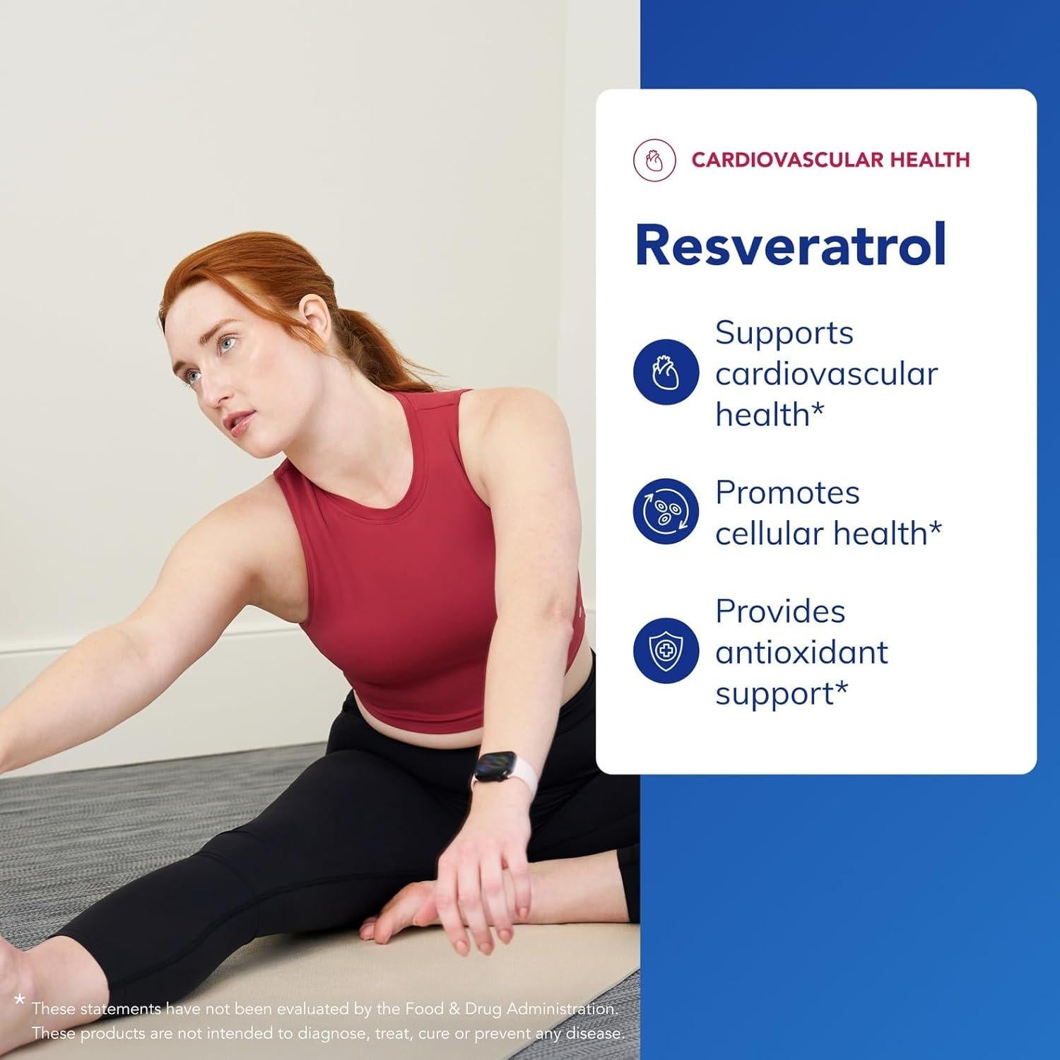 Suplemento Antioxidante Pure Encapsulations Resveratrol 40 mg - 120 Cápsulas