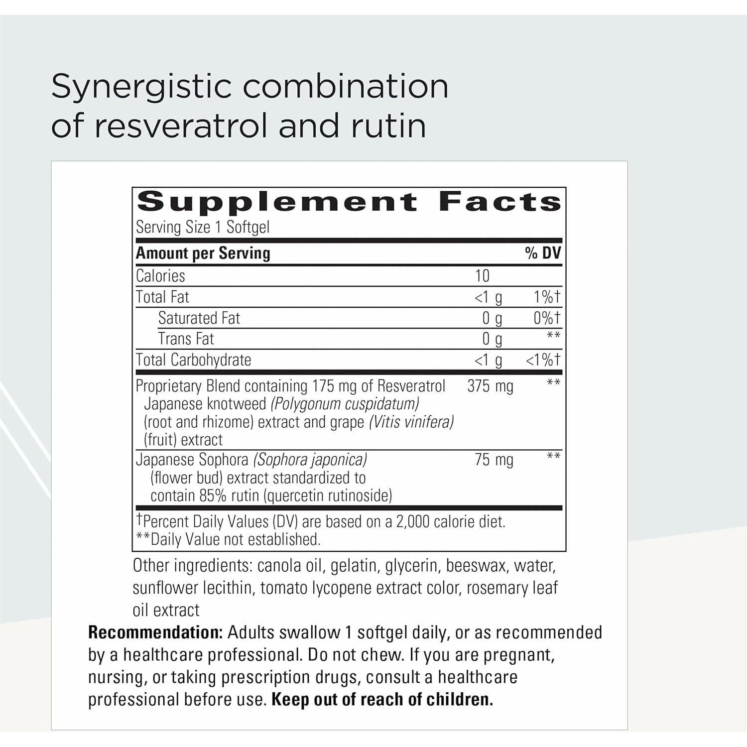 Suplemento Resveratrol Ultra HP Integrative Therapeutics 60 Softgels