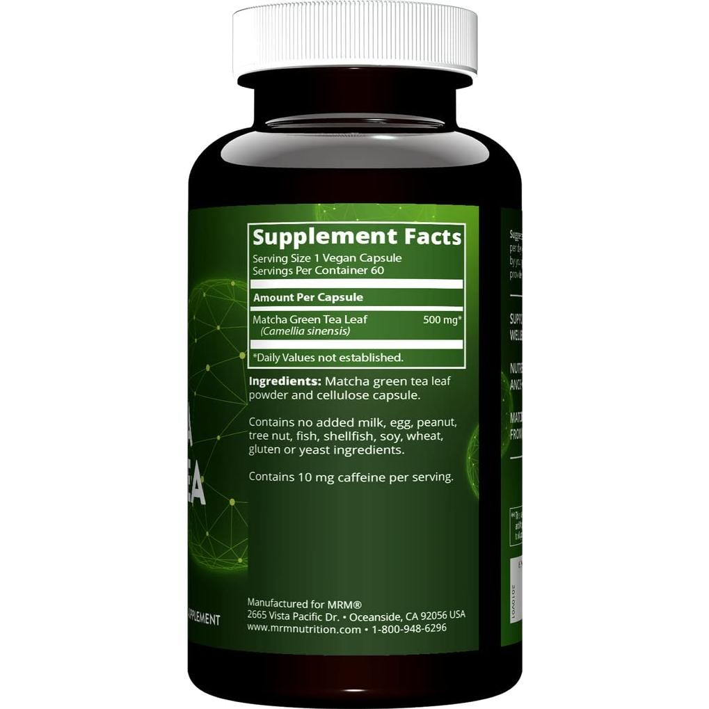 Cápsulas de Té Verde Matcha MRM 60 Porciones Antioxidantes