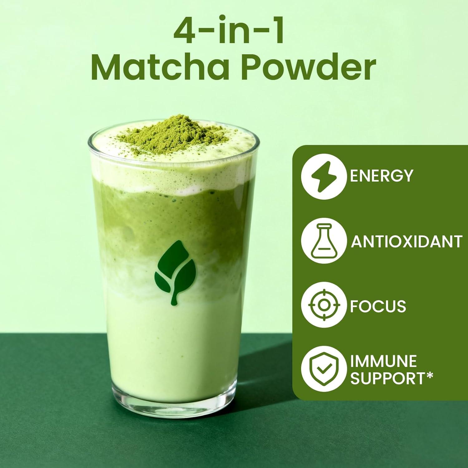Polvo de Matcha Catfit 227g - Superalimento con Moringa y Té Verde