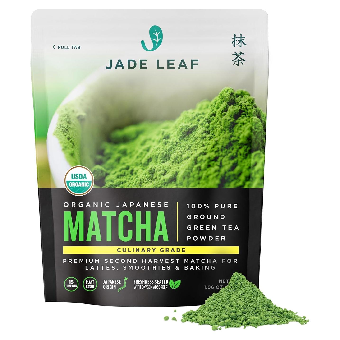 Matcha Orgánico Jade Leaf 30g - Grado Ceremonial Japonés