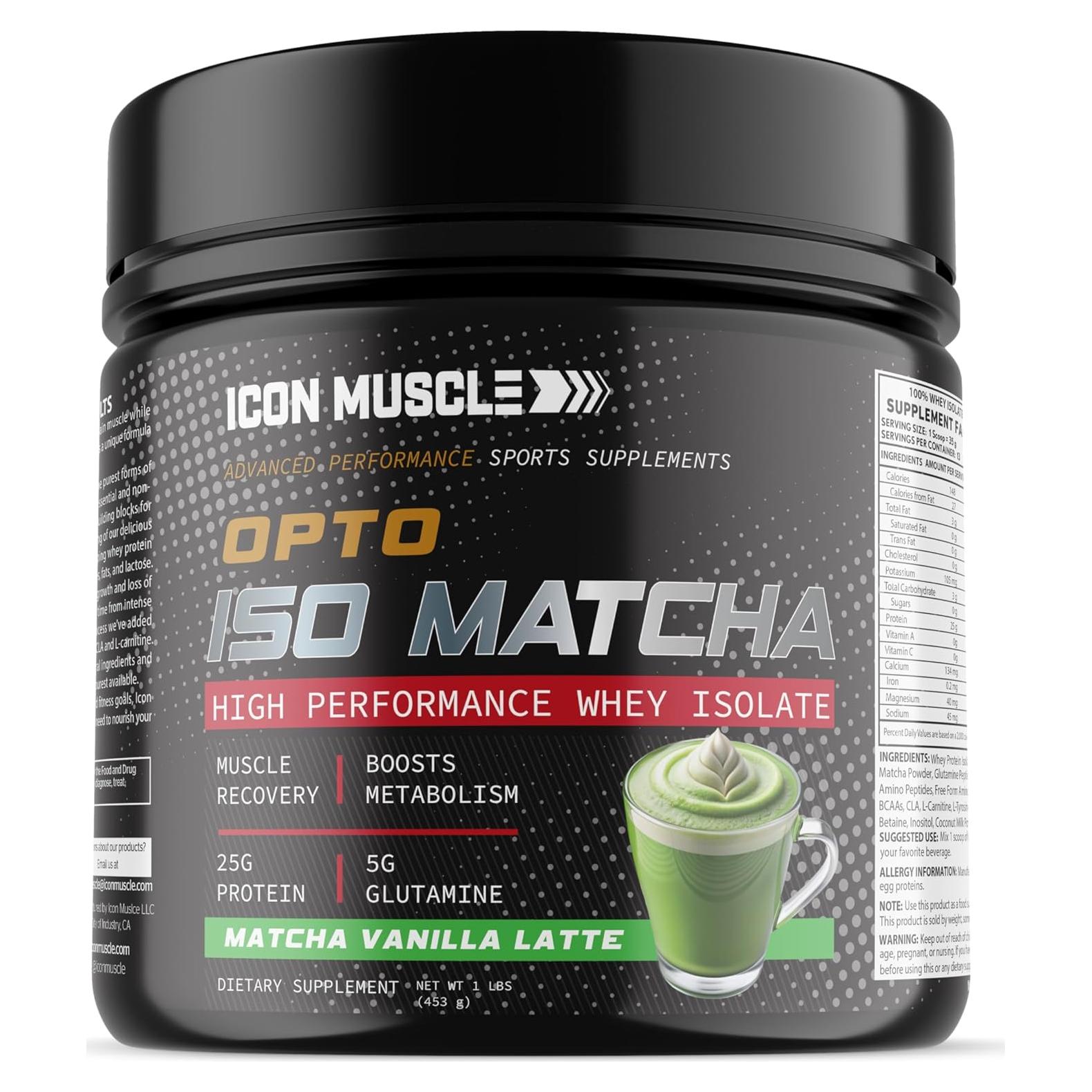 Opto Iso Matcha Vainilla Latte - Suplemento Proteína 25g