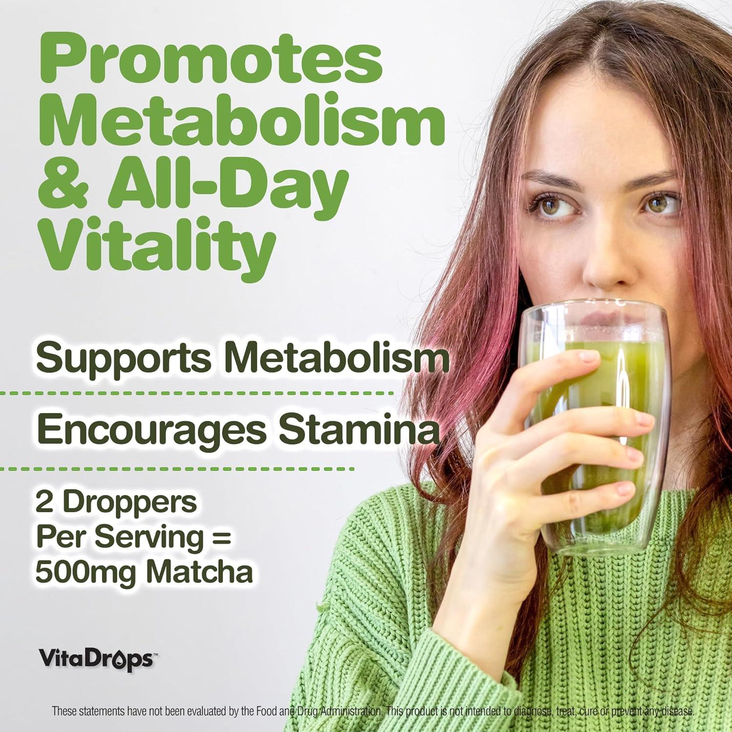 VitaDrops Extracto de Té Verde Matcha 118ml - Energía Natural