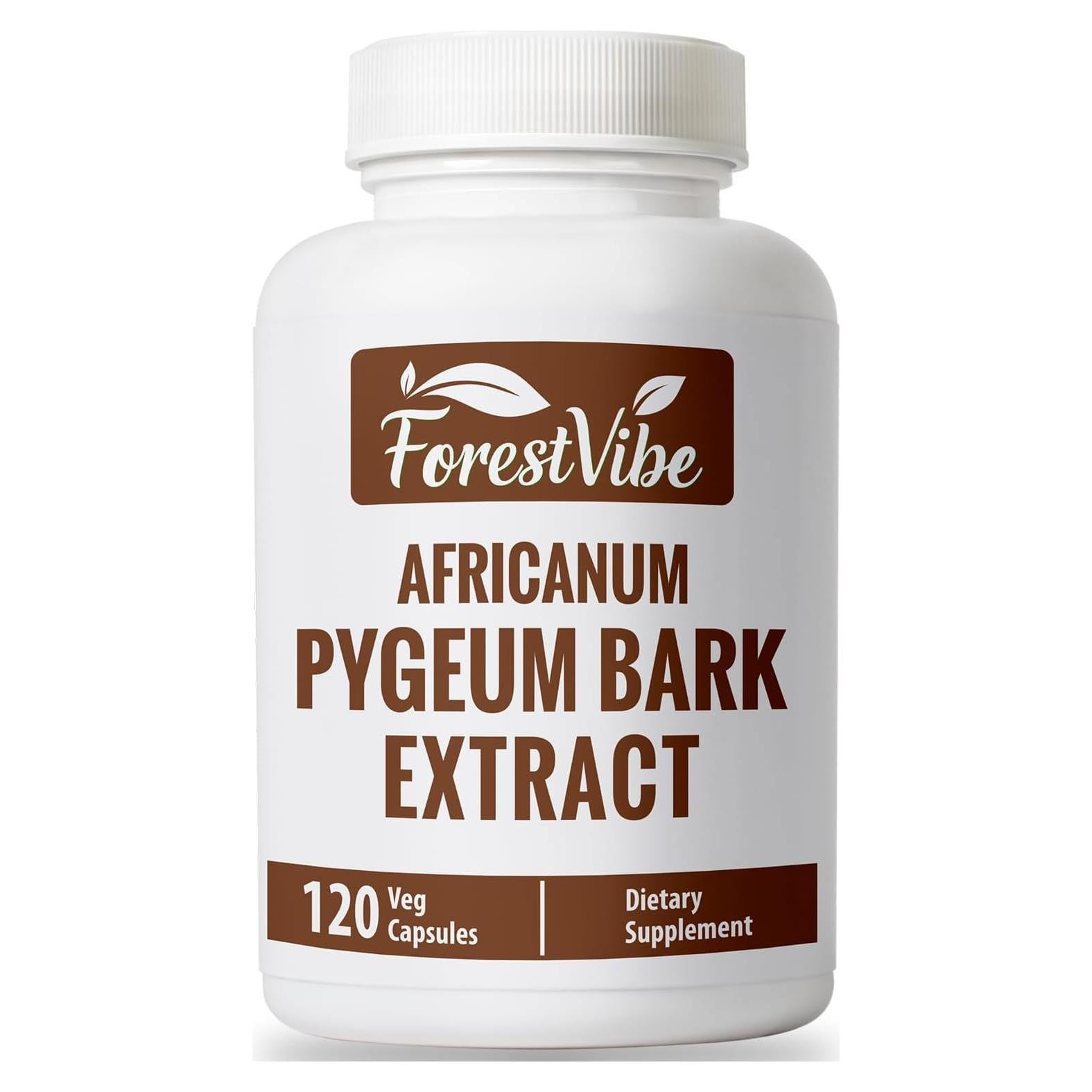 Suplemento de Pygeum Africanum 500mg - ForestVibe - 120 Cápsulas Veganas