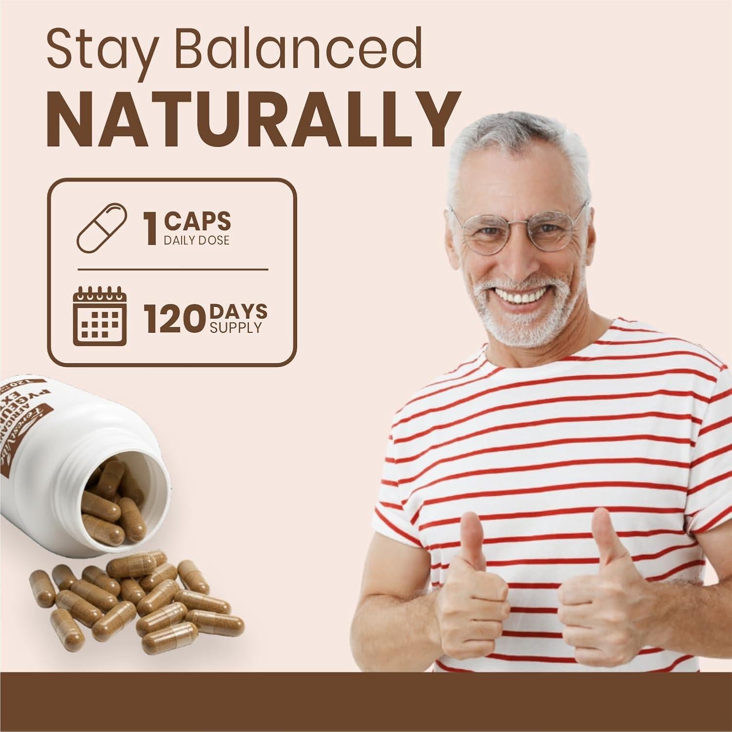 Suplemento de Pygeum Africanum 500mg - ForestVibe - 120 Cápsulas Veganas