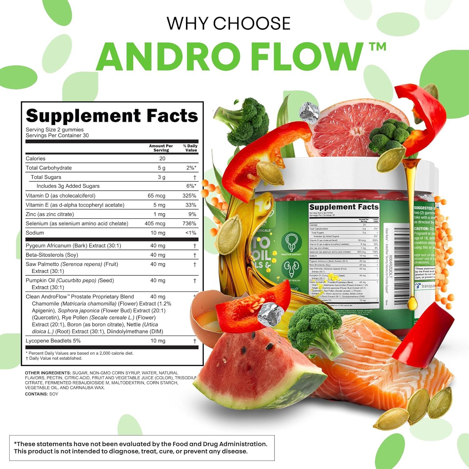 Gummies Prostáticos Clean Nutra con Palma Enana y Calabaza 60 Unidades