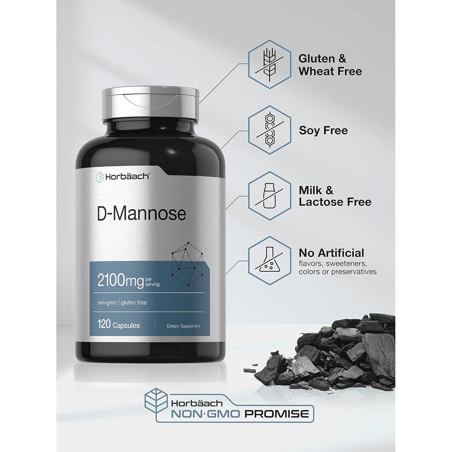 D-Mannose Horbäach 2100mg 120 Cápsulas Sin Gluten