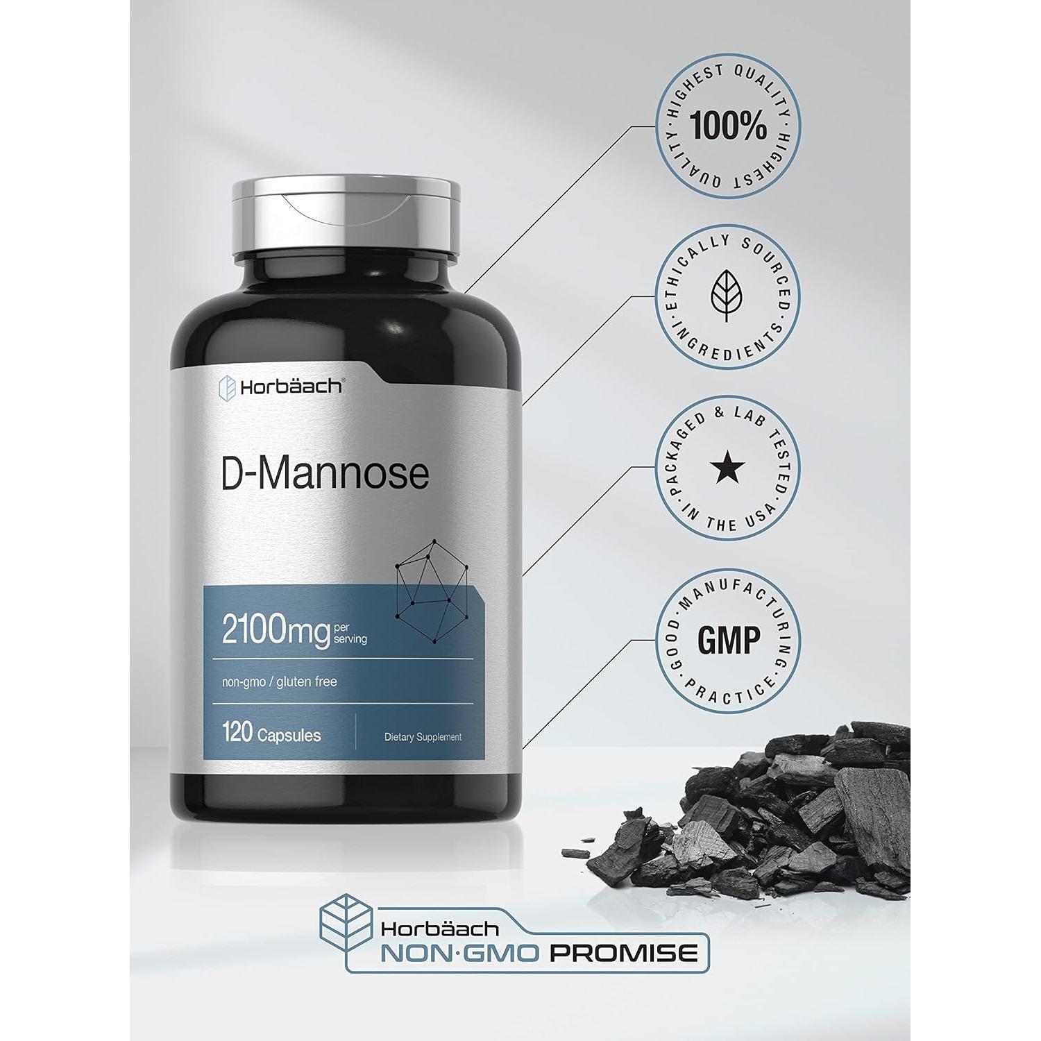 D-Mannose Horbäach 2100mg 120 Cápsulas Sin Gluten