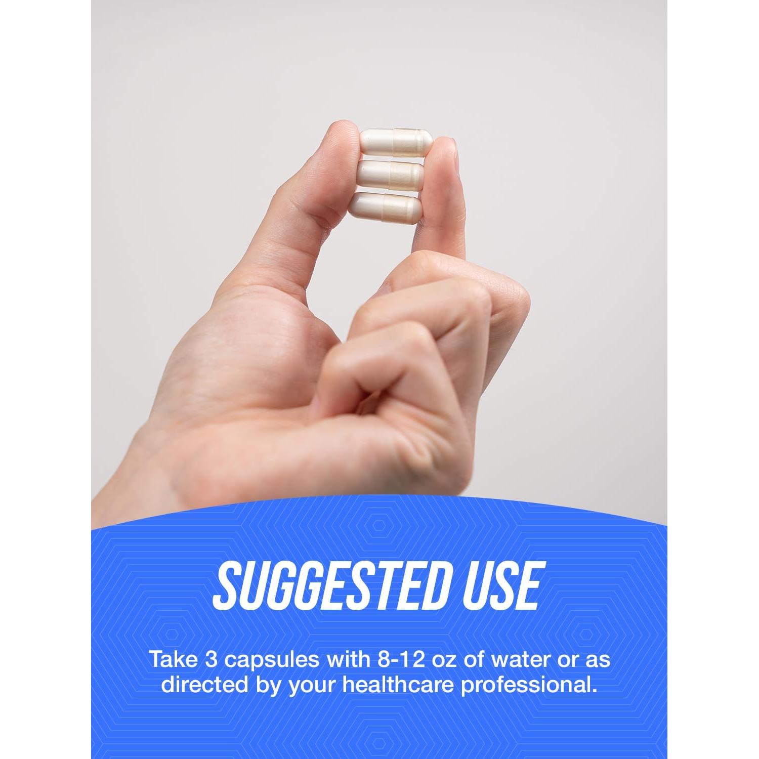 Cápsulas de D-Mannose BulkSupplements 2000mg - 180 unidades