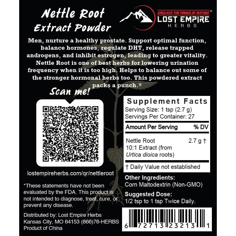 Raíz de Ortiga en Polvo Lost Empire Herbs 75g 10:1