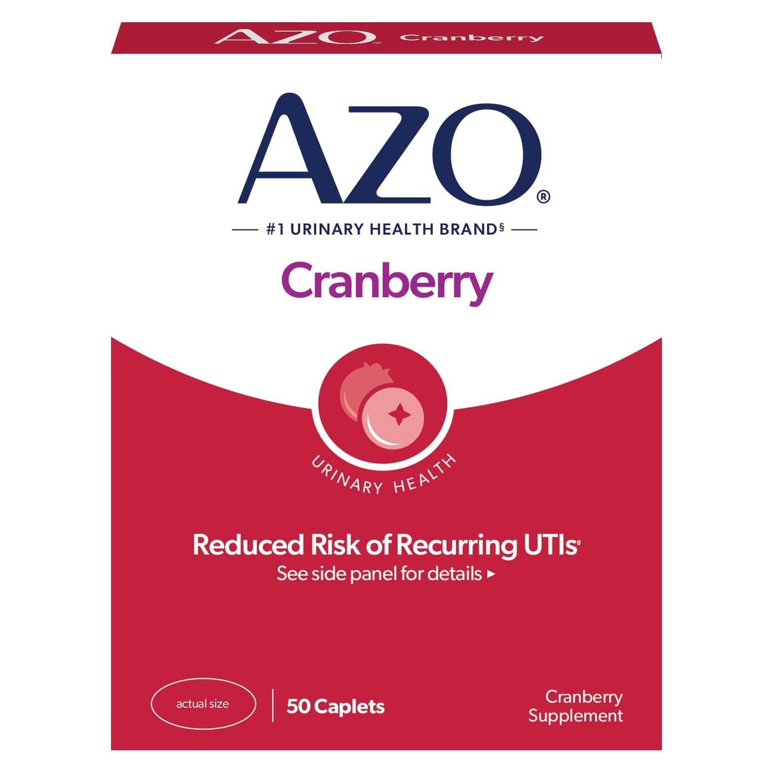 Píldoras de Arándano AZO 50 Cápsulas para Tracto Urinario