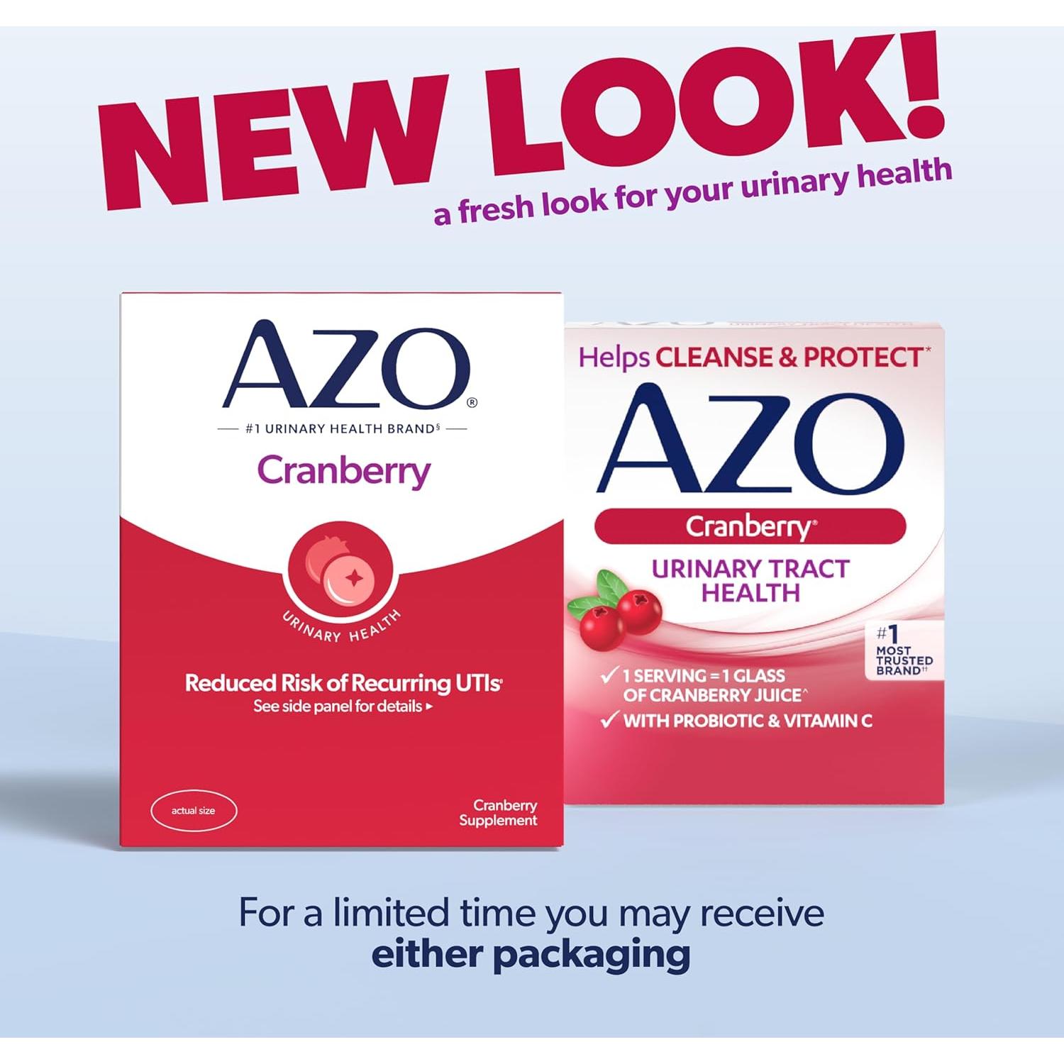 Píldoras de Arándano AZO 50 Cápsulas para Tracto Urinario