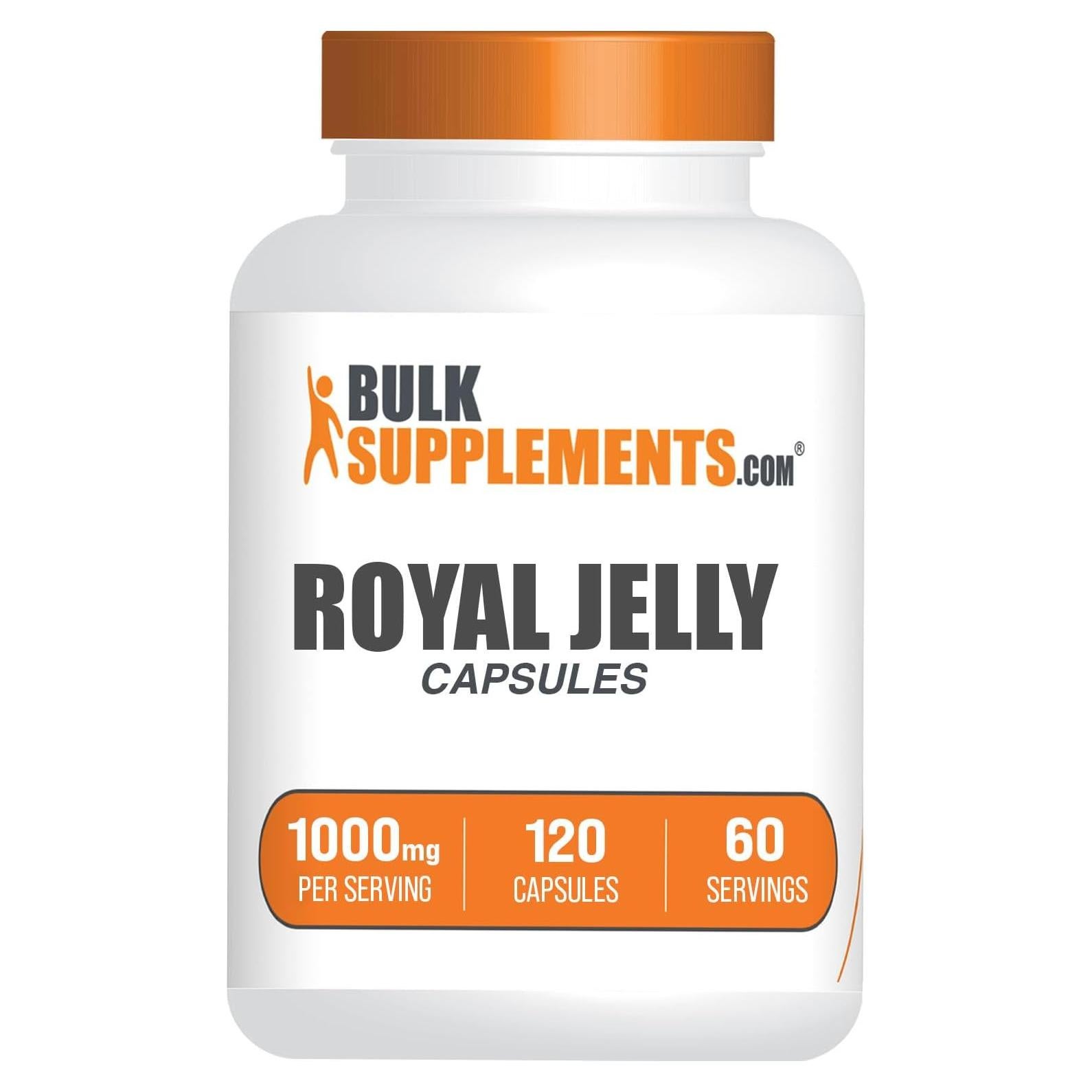 Cápsulas de Jalea Real BulkSupplements 1000mg 120 unidades