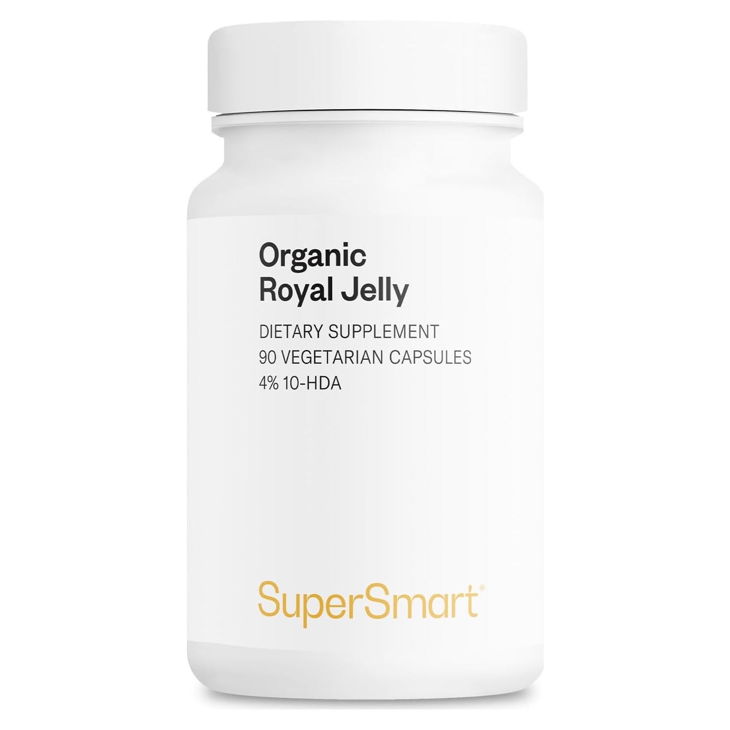 Suplemento de Jalea Real Orgánica 300mg - Supersmart 90 Cápsulas