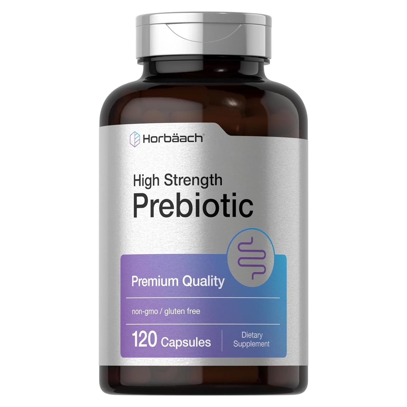 Horbäach Prebiótico Inulina Orgánica 120 Cápsulas Rápidas