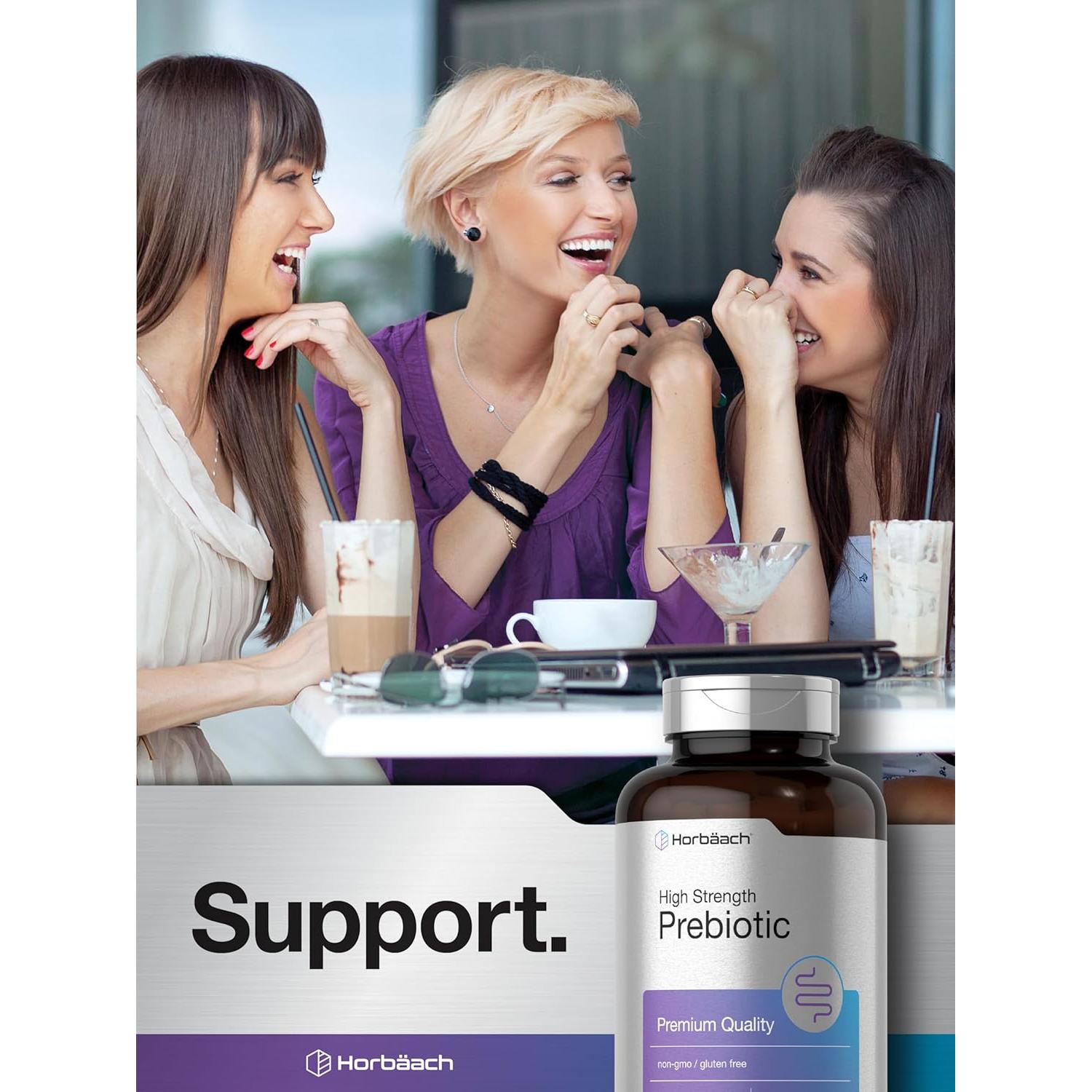 Horbäach Prebiótico Inulina Orgánica 120 Cápsulas Rápidas