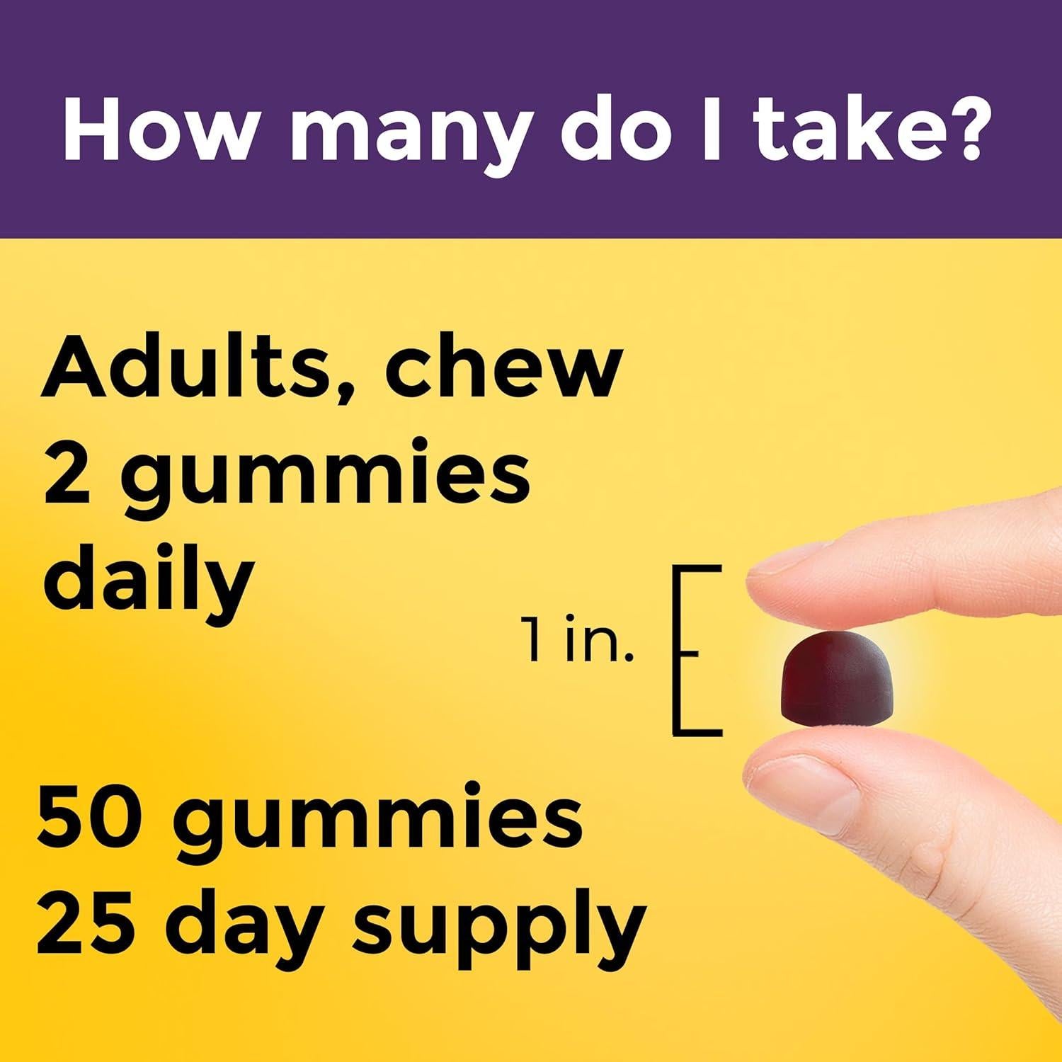 Gomitas de fibra prebiotica y probiotica Nature Made 50 unidades