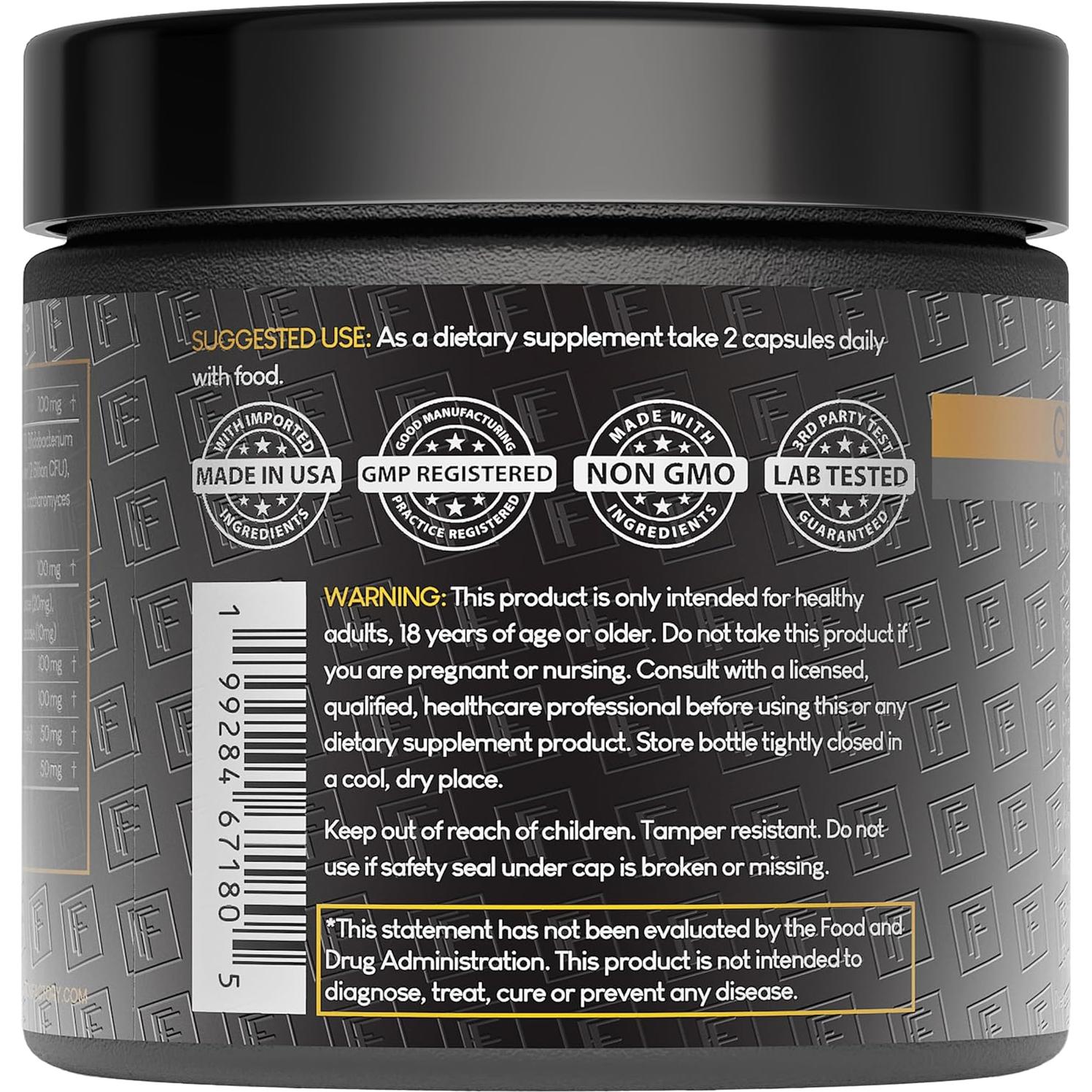 Suplemento Digestivo Gut Intellect 10-en-1 Formulation Factory 120 Cápsulas