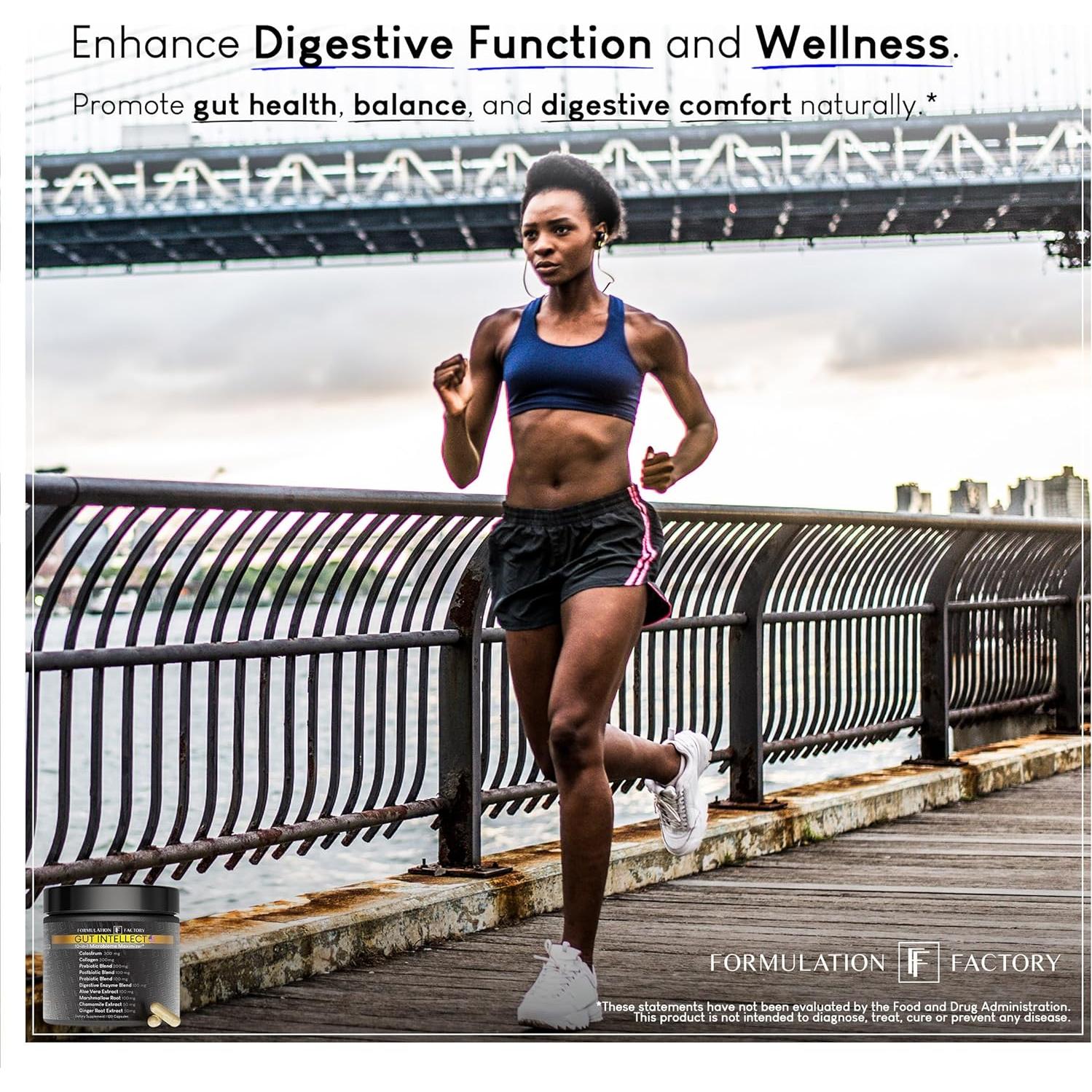 Suplemento Digestivo Gut Intellect 10-en-1 Formulation Factory 120 Cápsulas