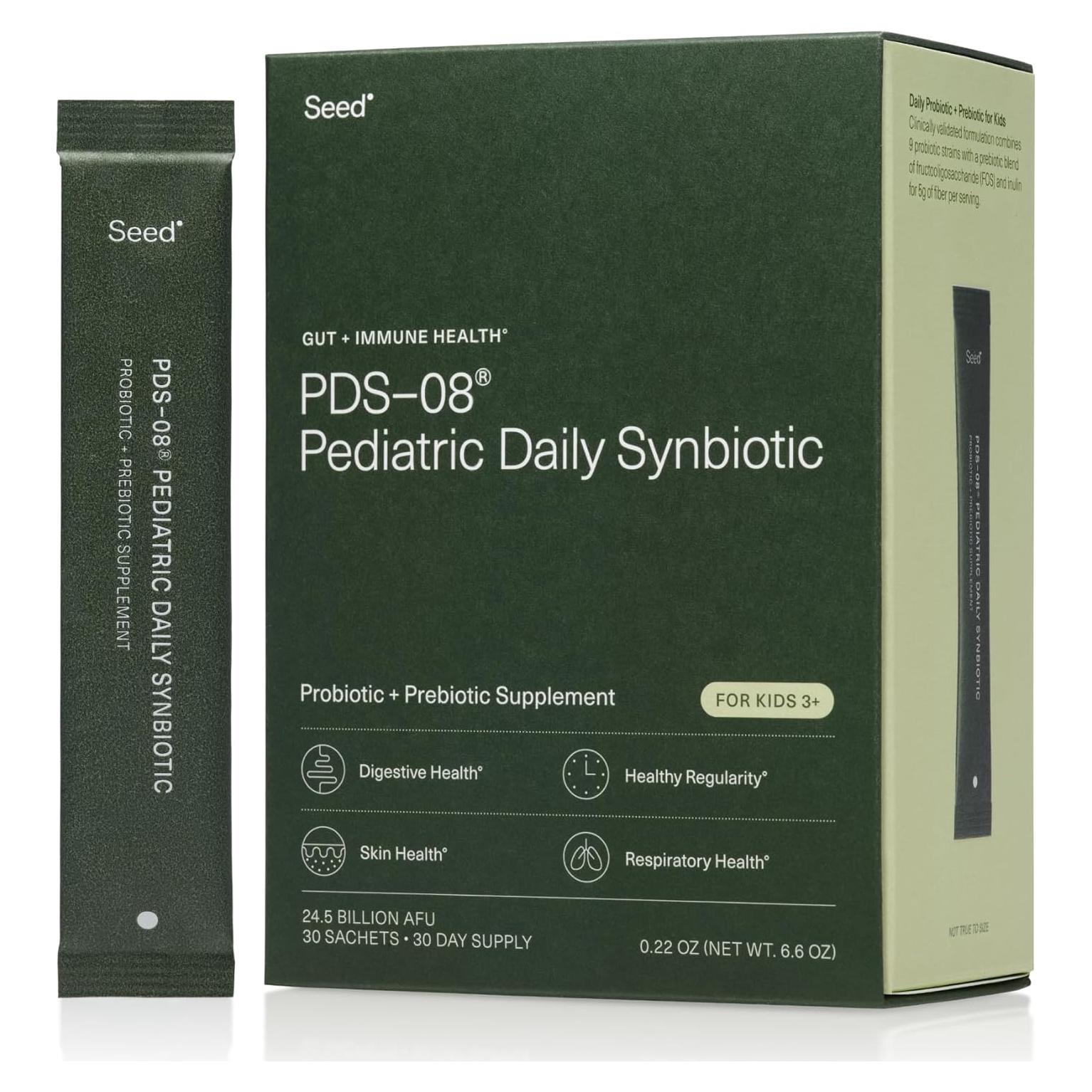 Seed PDS-08 Sinbiotico Diario Pediatrico 30 Sobres 3-17 Años