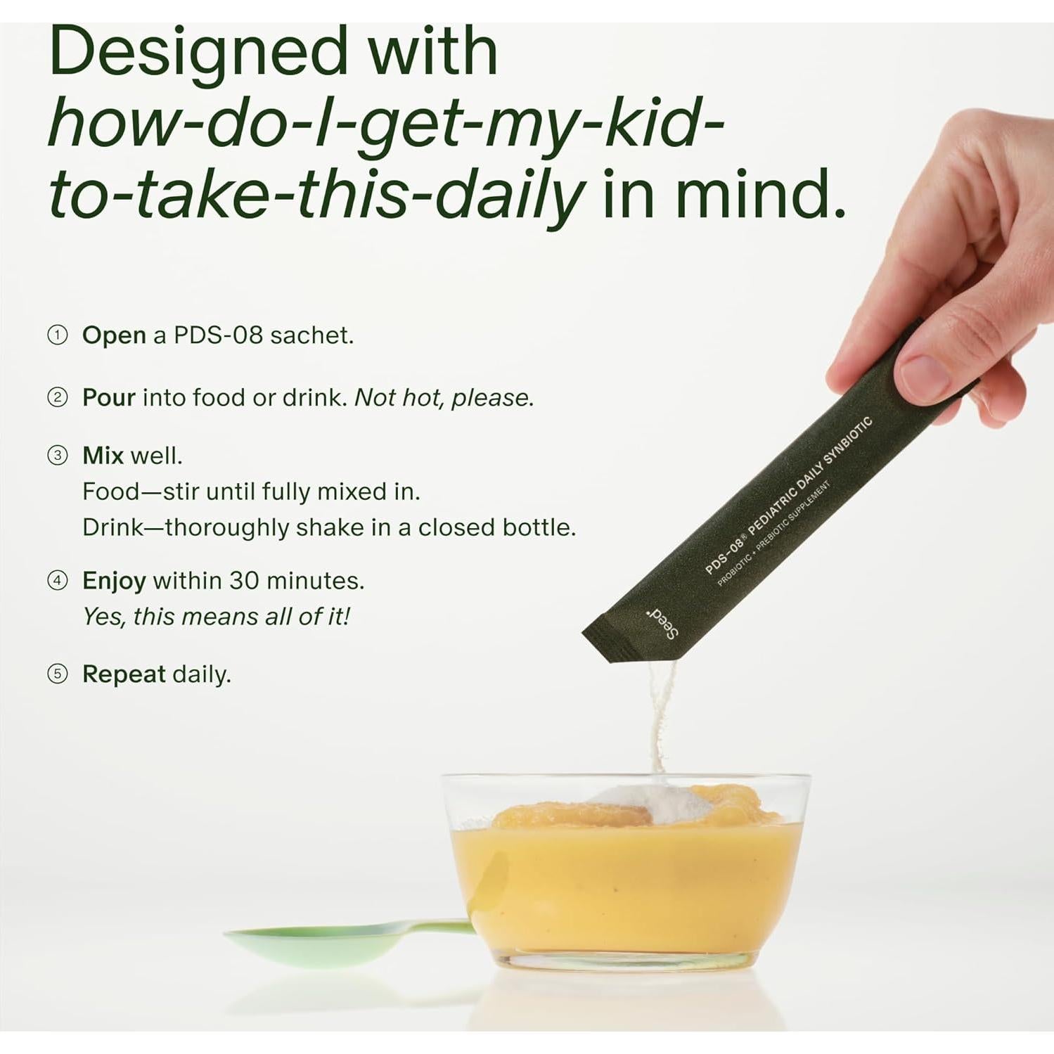 Seed PDS-08 Sinbiotico Diario Pediatrico 30 Sobres 3-17 Años