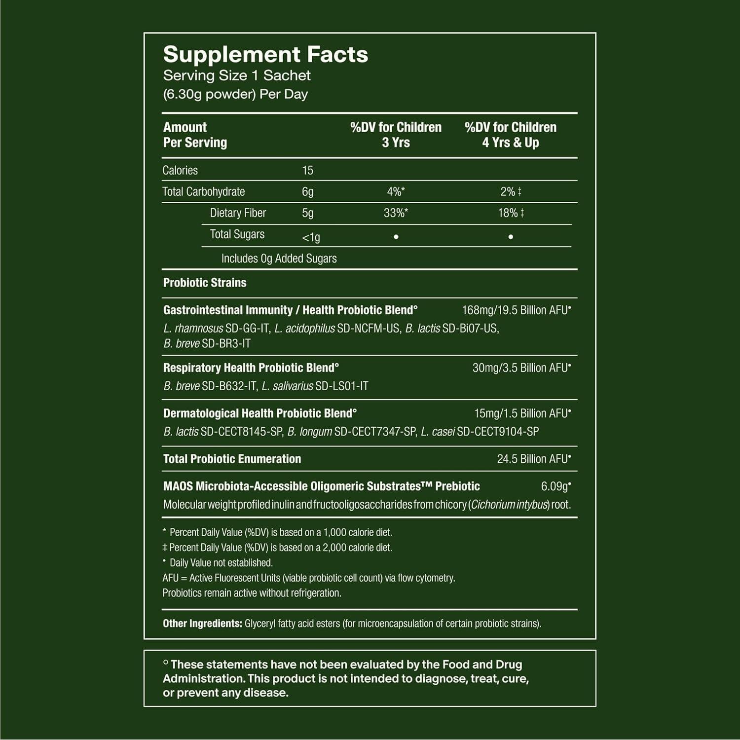 Seed PDS-08 Sinbiotico Diario Pediatrico 30 Sobres 3-17 Años