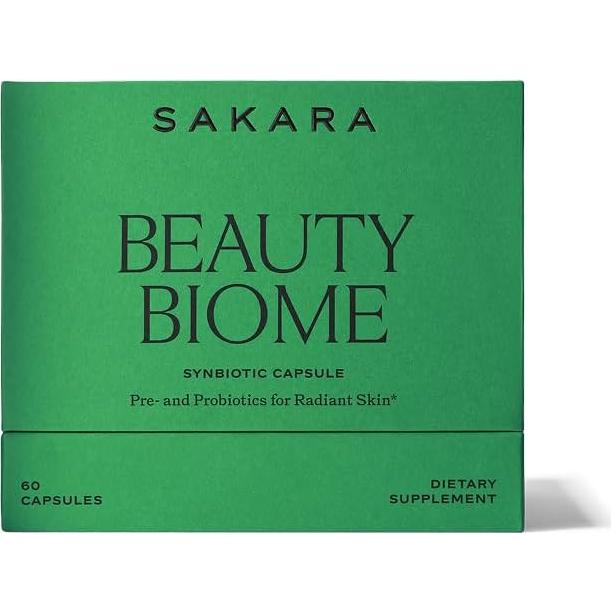 Suplemento Sinbiótico Sakara Belleza Bioma 60 Cápsulas