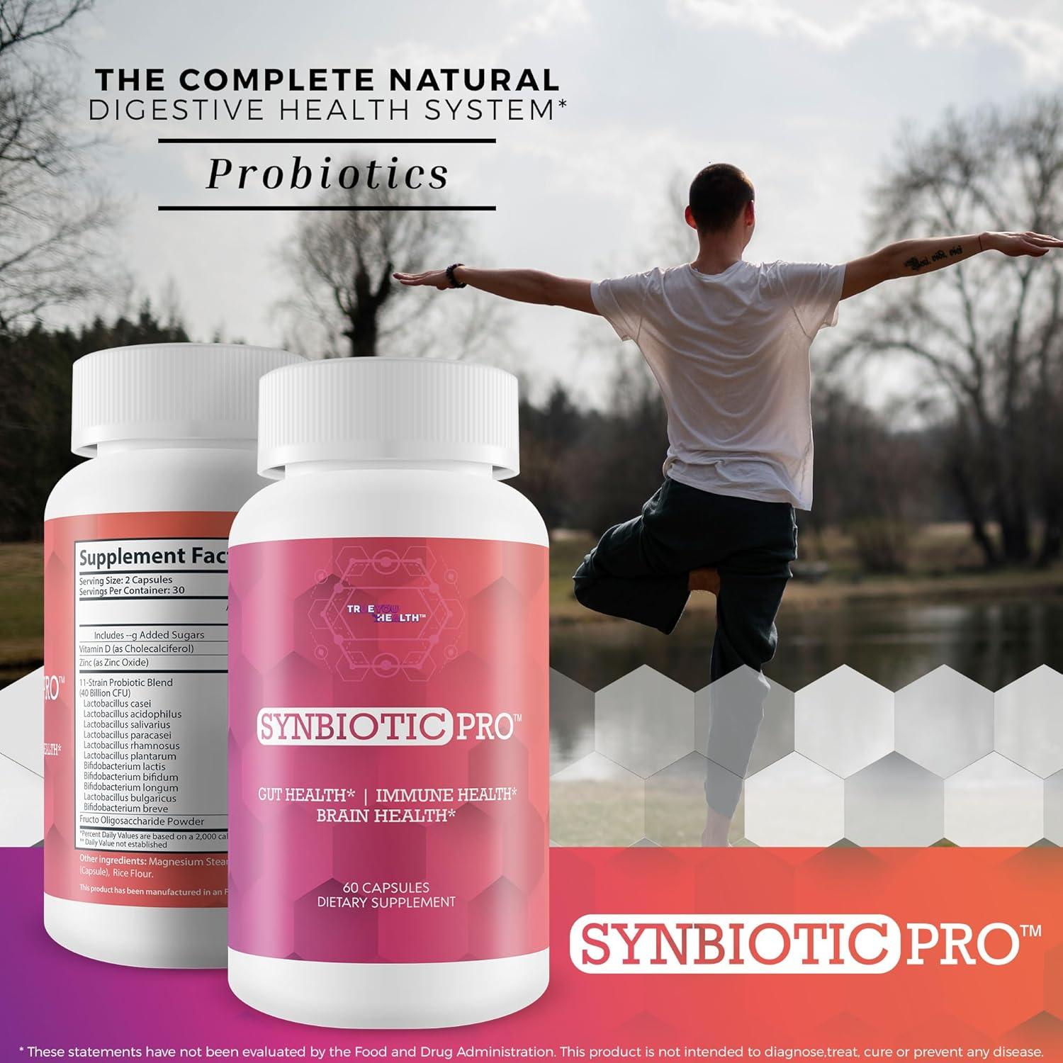 Synbiotic Pro - Probioticos y Prebioticos 40 mil millones CFU